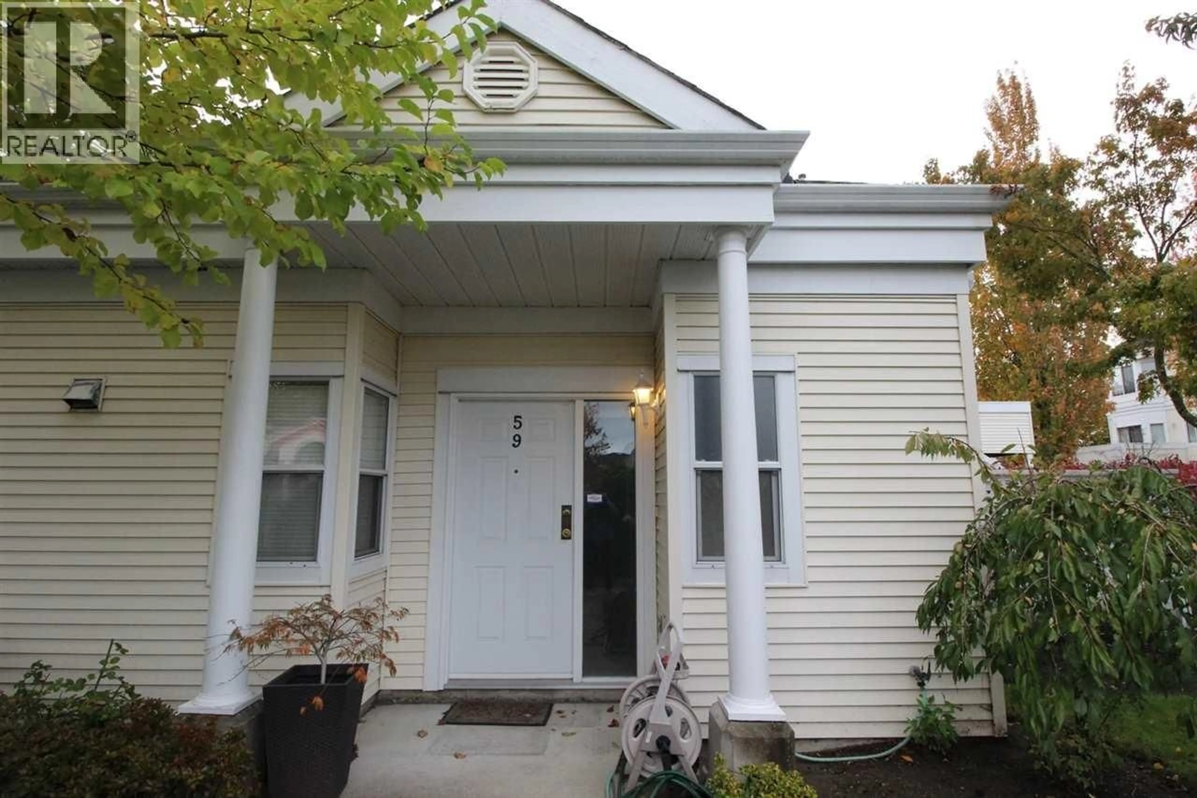 Home with vinyl exterior material, street for 59 - 12411 JACK BELL DRIVE, Richmond British Columbia V5N2X3