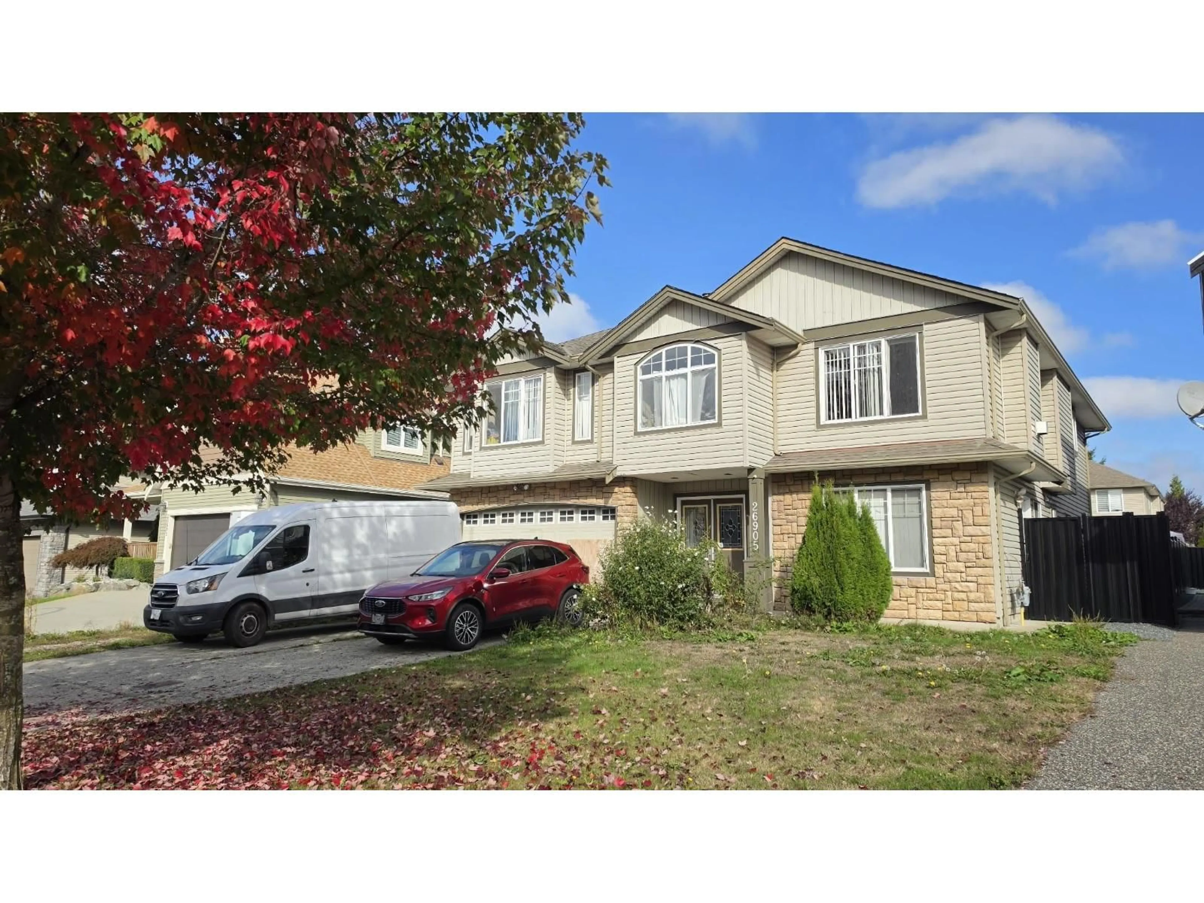 Home with vinyl exterior material, street for 26905 25A AVENUE, Langley British Columbia V4W4A2