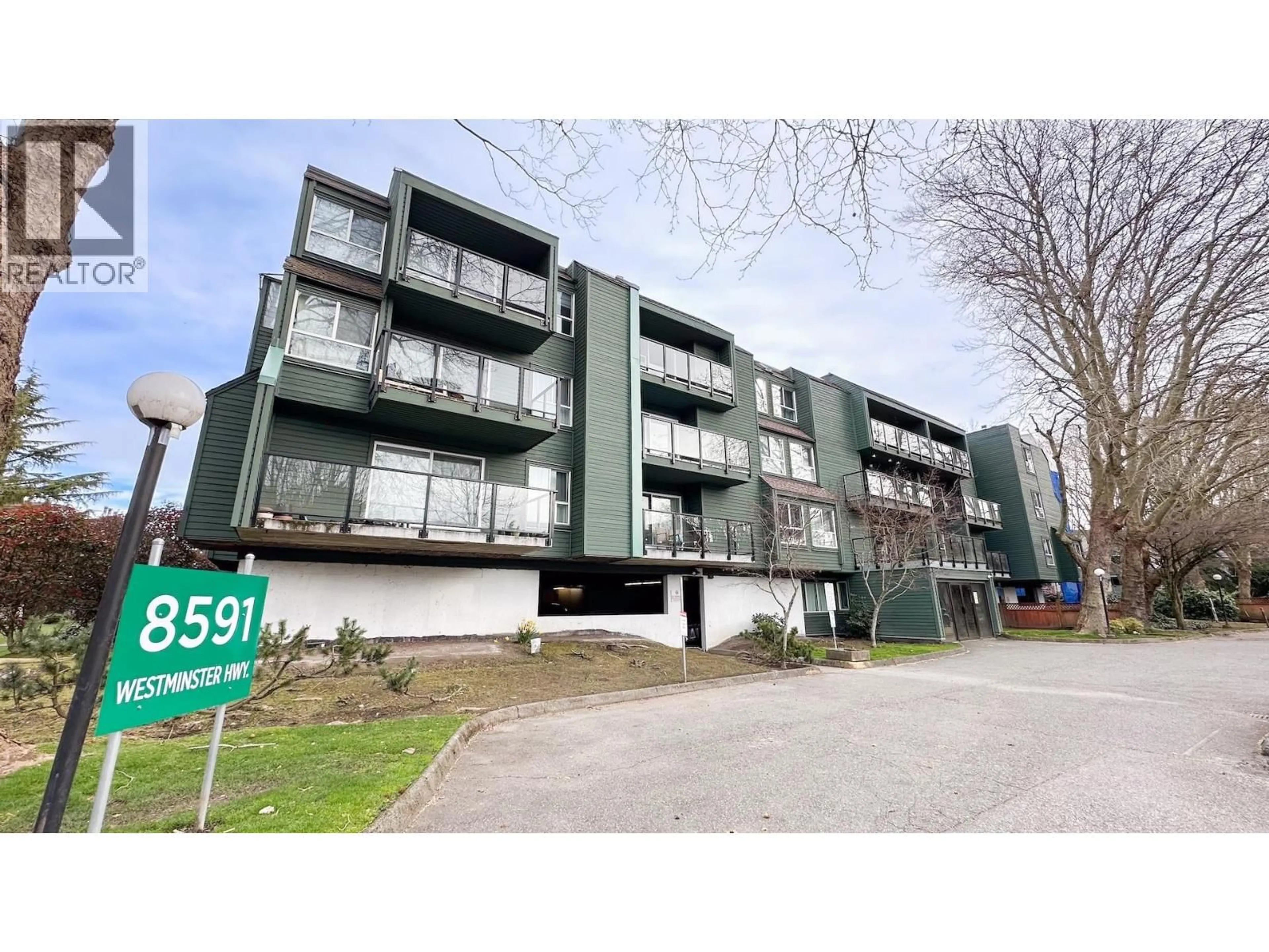 A pic from outside/outdoor area/front of a property/back of a property/a pic from drone, building for 307 - 8591 WESTMINSTER HIGHWAY, Richmond British Columbia V6X3E2