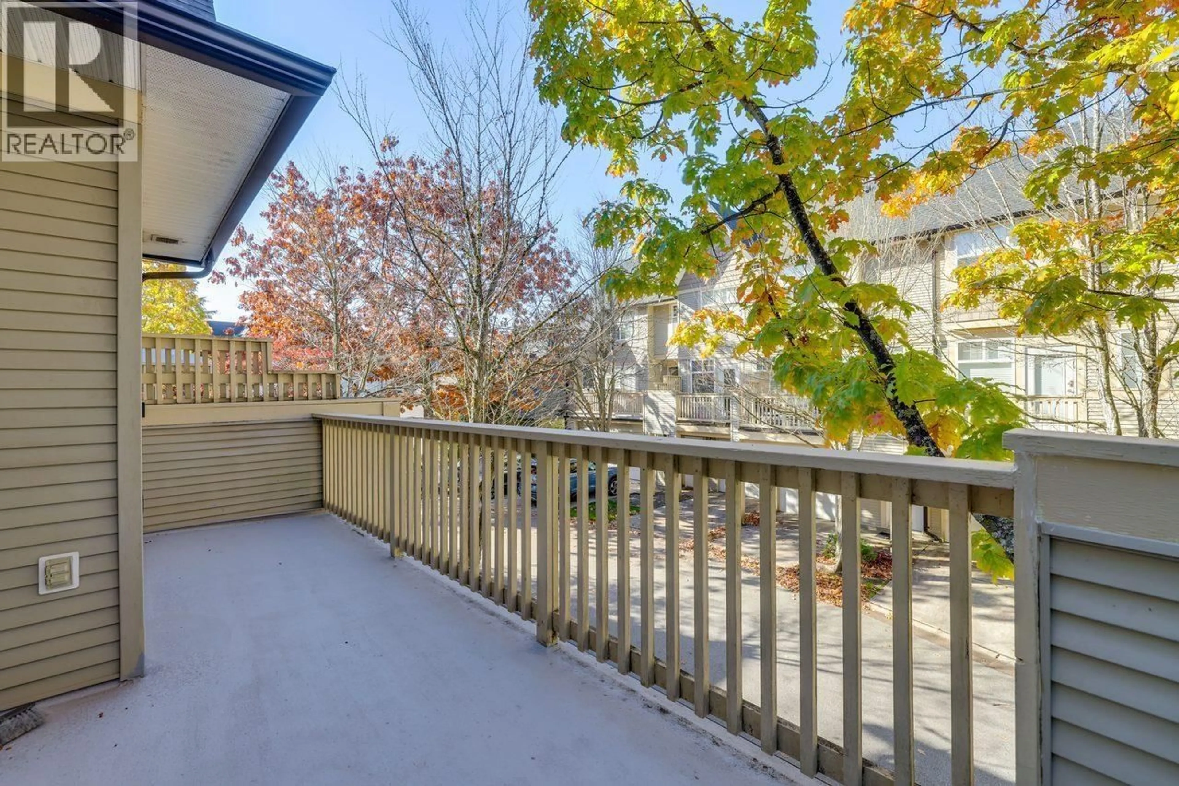 Patio, city buildings view from balcony for 19 - 3711 ROBSON COURT, Richmond British Columbia V7C5T8