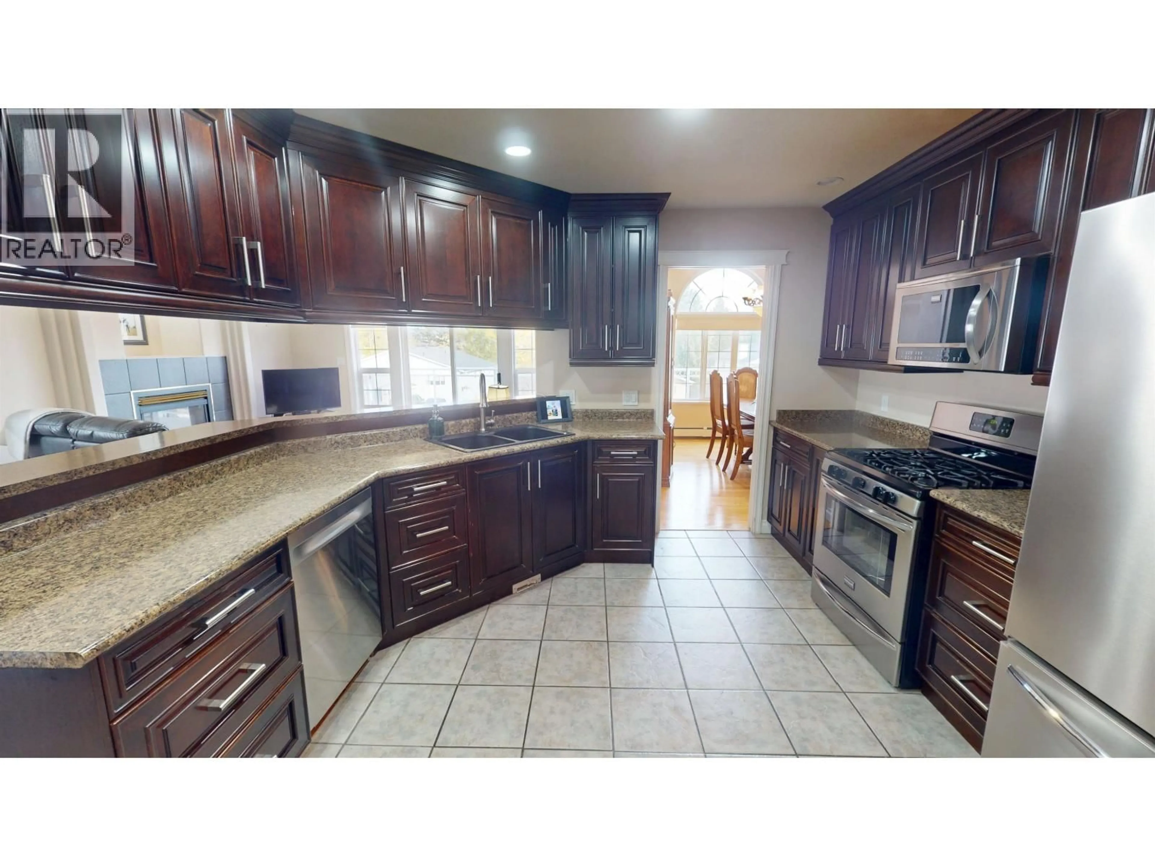 Standard kitchen, ceramic/tile floor for 261 BLAIR STREET, Quesnel British Columbia V2J5G7