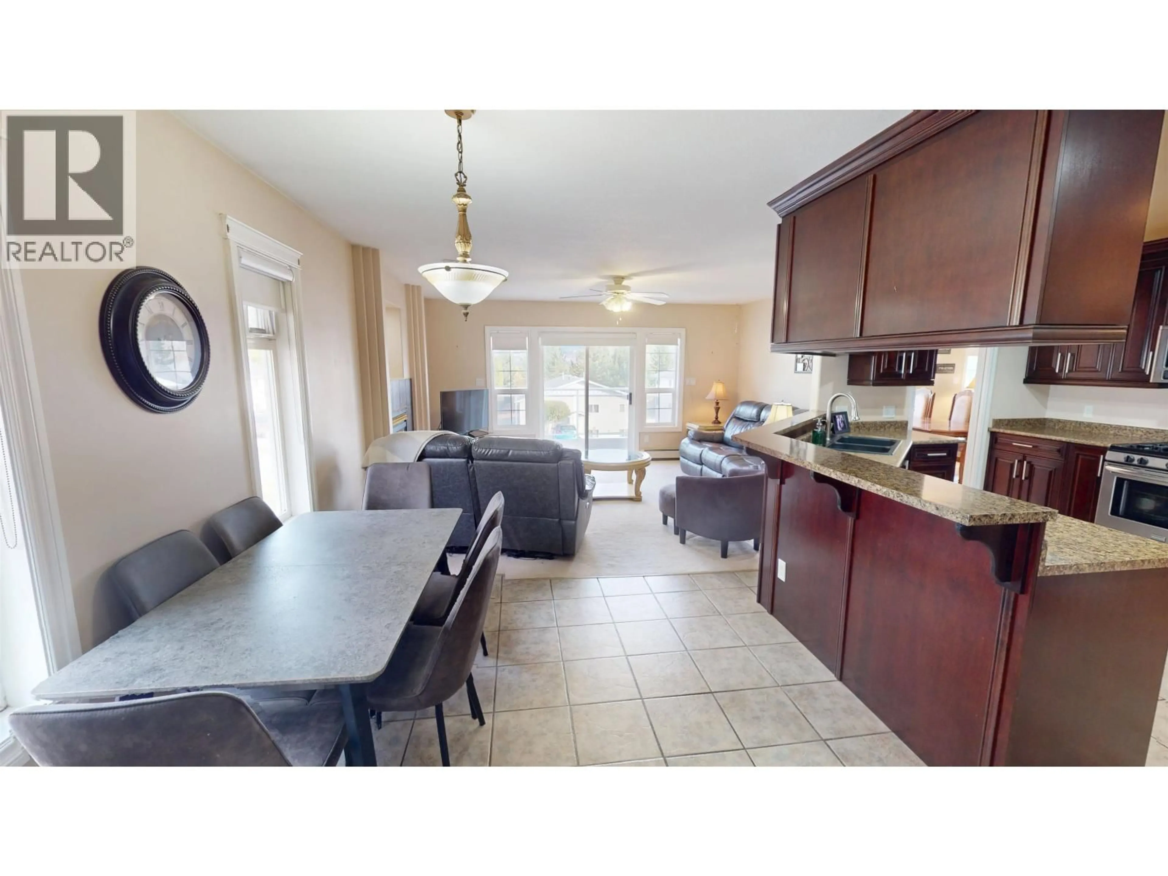 Open concept kitchen, ceramic/tile floor for 261 BLAIR STREET, Quesnel British Columbia V2J5G7