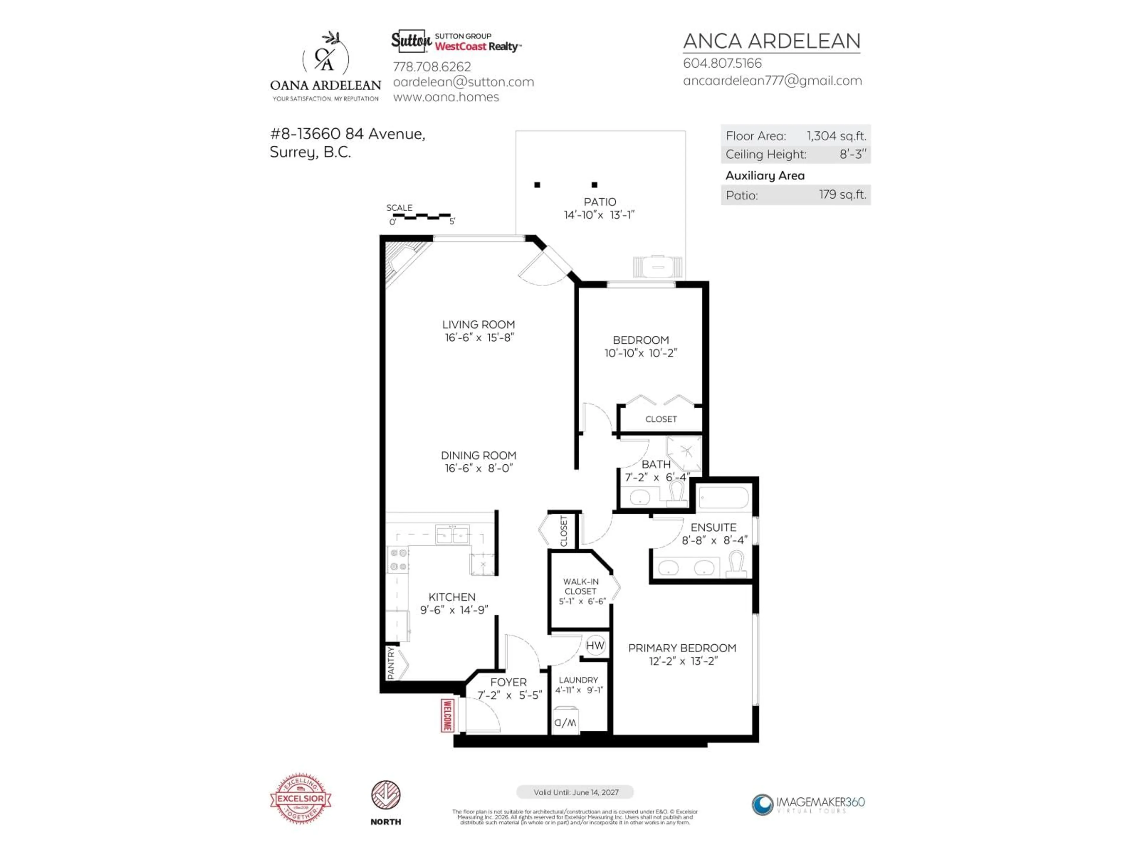Floor plan for 8 - 13660 84 AVENUE, Surrey British Columbia V3W0T6