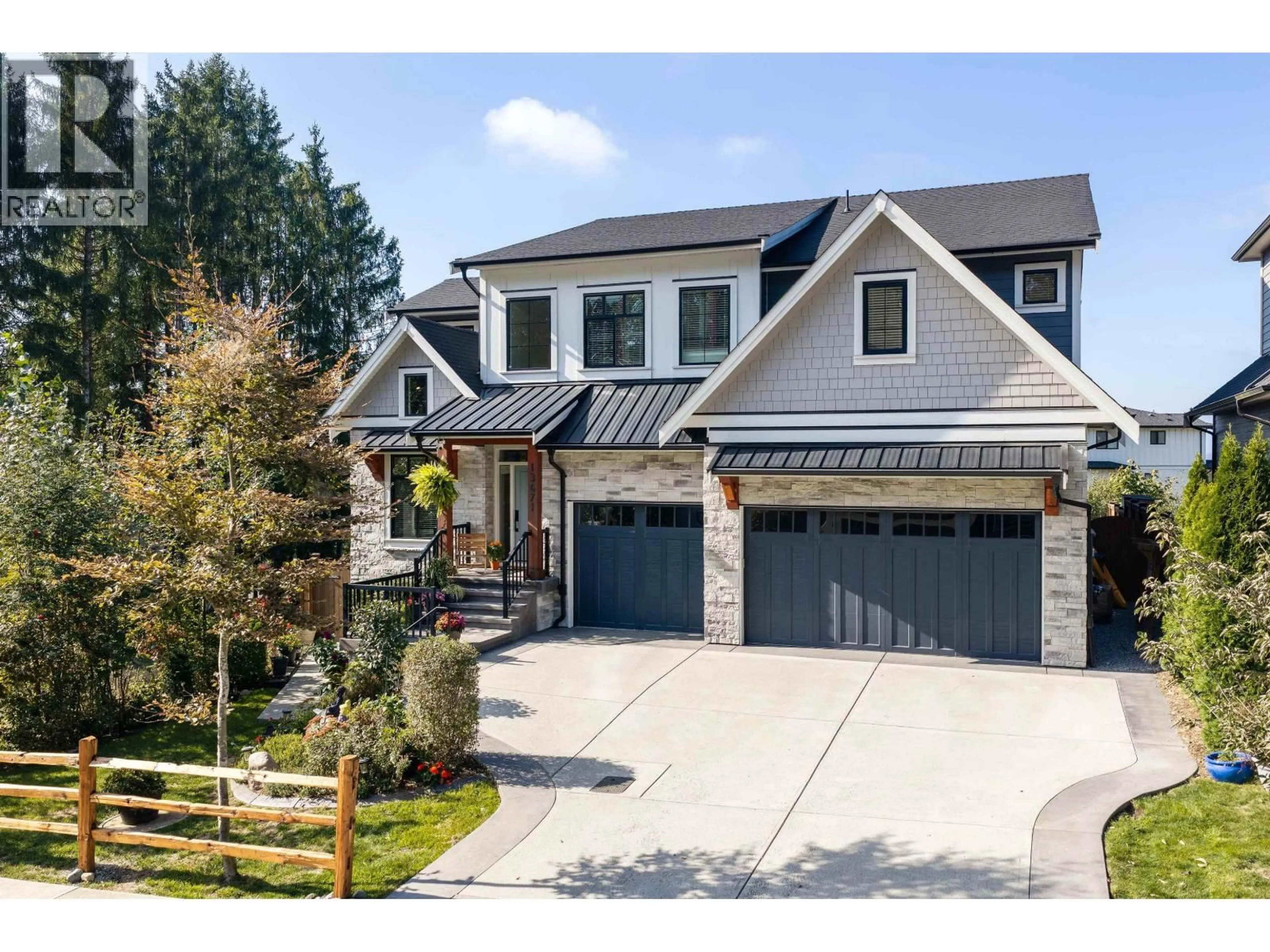 Home with brick exterior material, street for 13671 BLANEY ROAD, Maple Ridge British Columbia V4R0H1