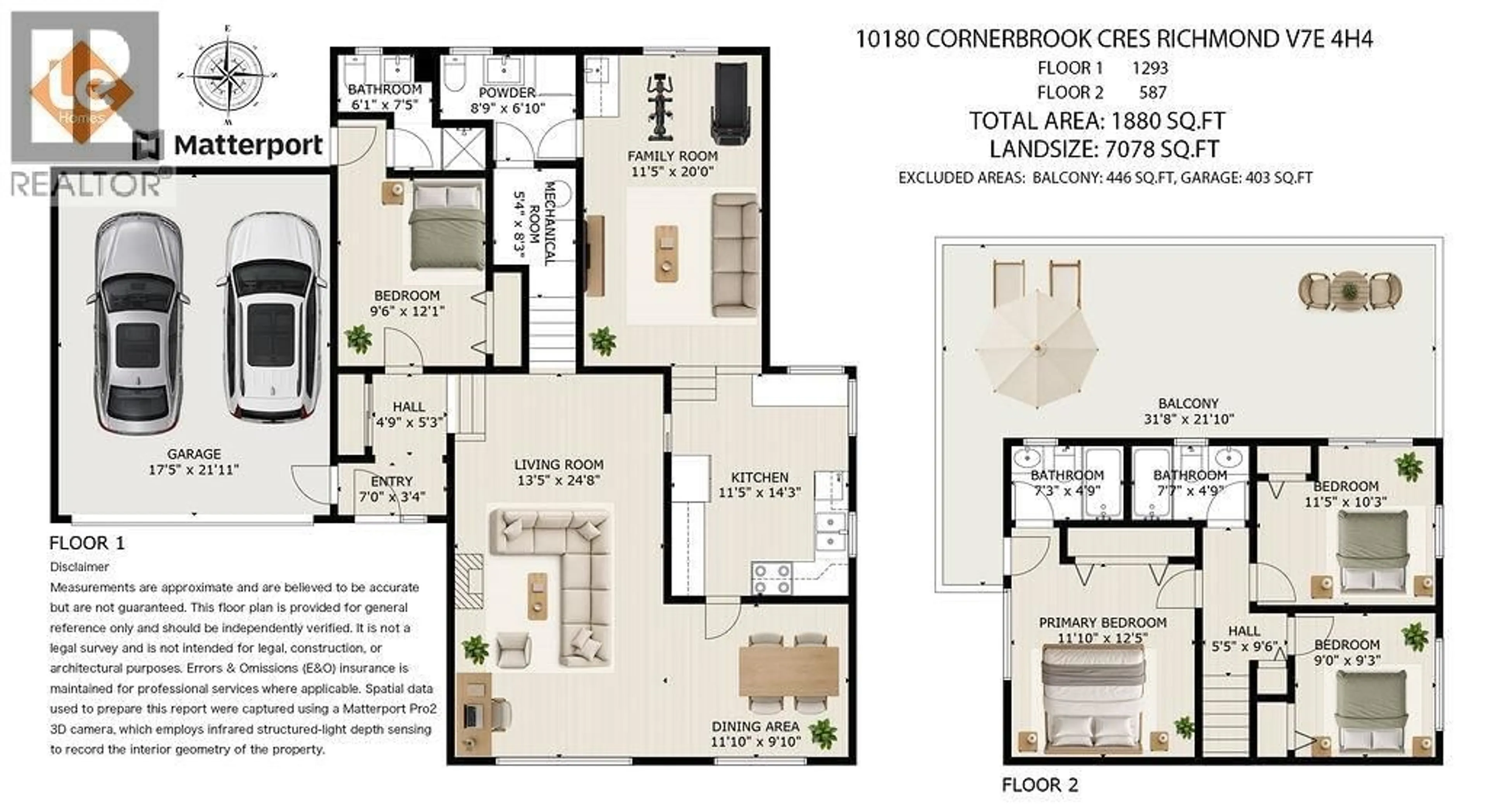 Floor plan for 10180 CORNERBROOK CRESCENT, Richmond British Columbia V7E4H4