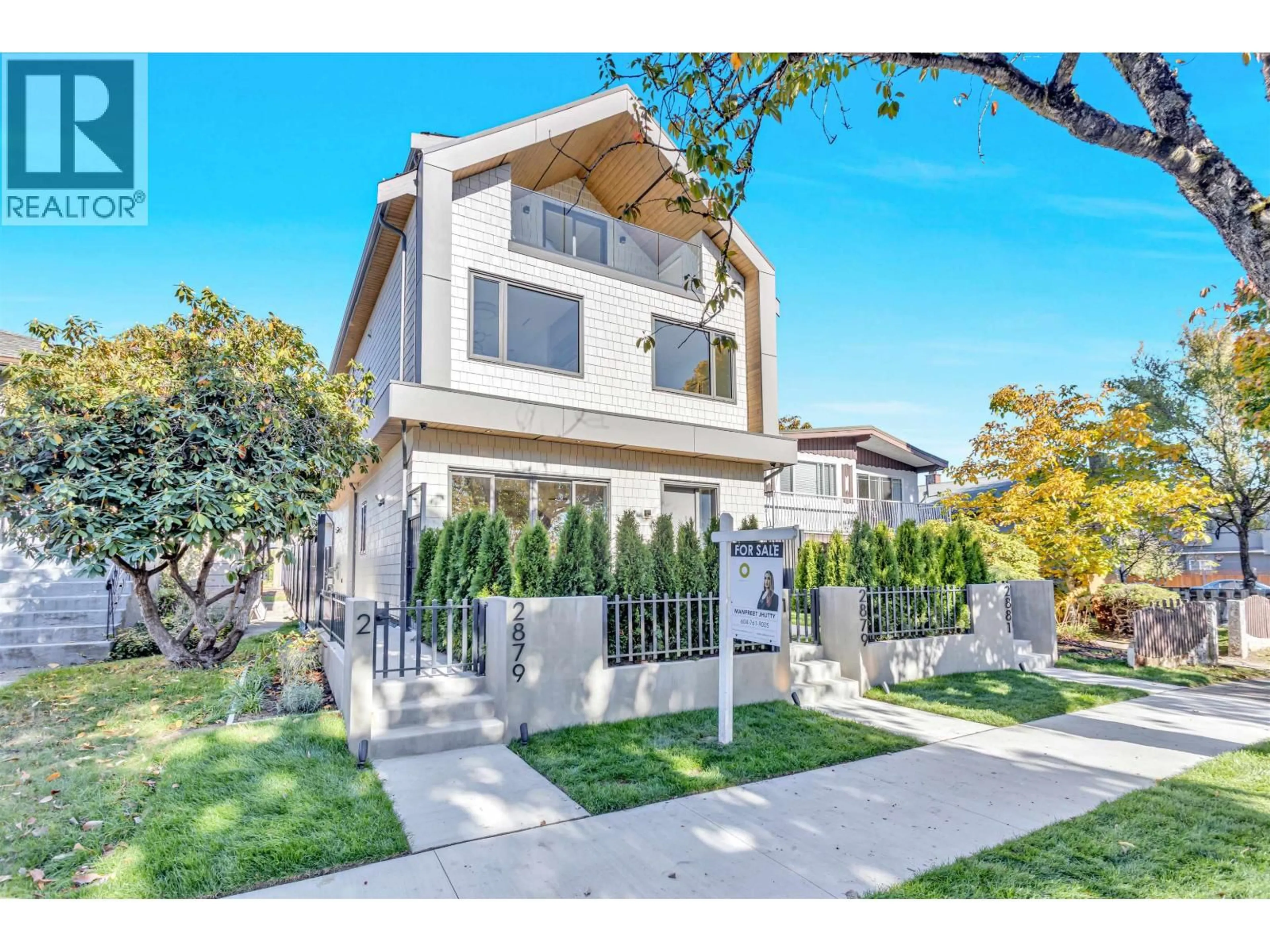 Home with vinyl exterior material, street for 1 - 2879 43 AVENUE, Vancouver British Columbia V5R2Z1