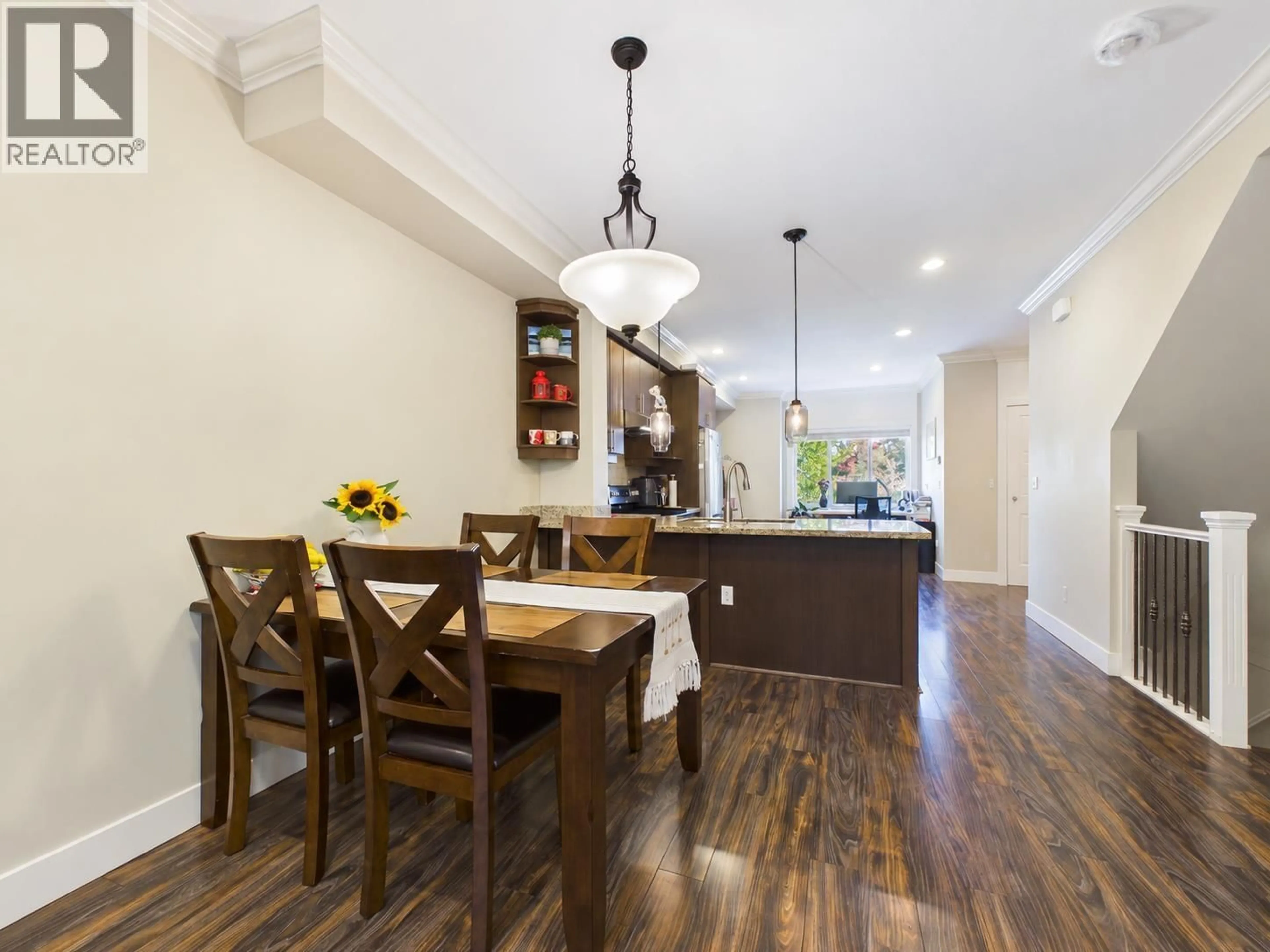 Open concept kitchen, wood/laminate floor for 4 - 9391 ALBERTA ROAD, Richmond British Columbia V6Y1T7