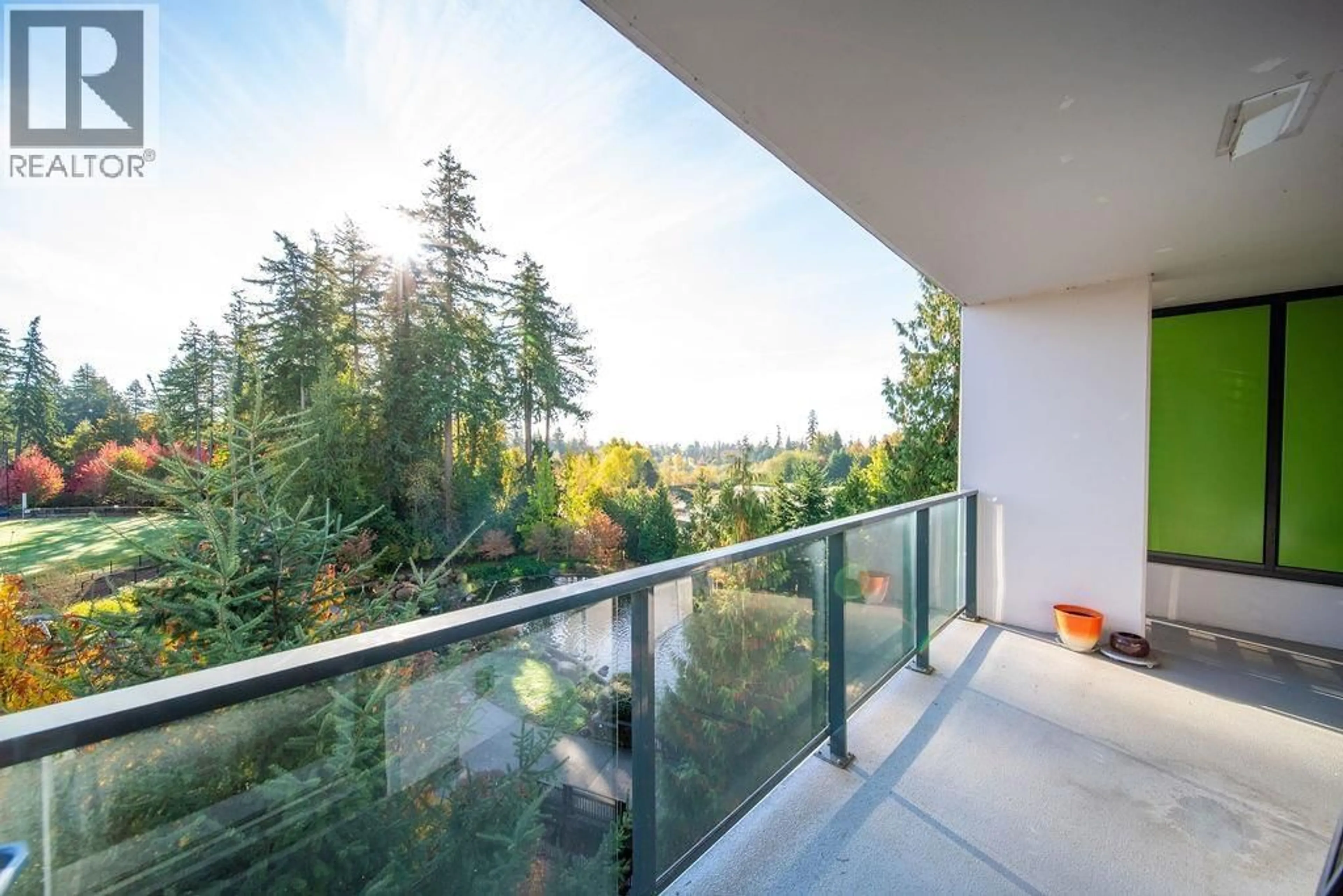 Balcony in the apartment, forest/trees view for 528 - 3563 ROSS DRIVE, Vancouver British Columbia V6S0L3