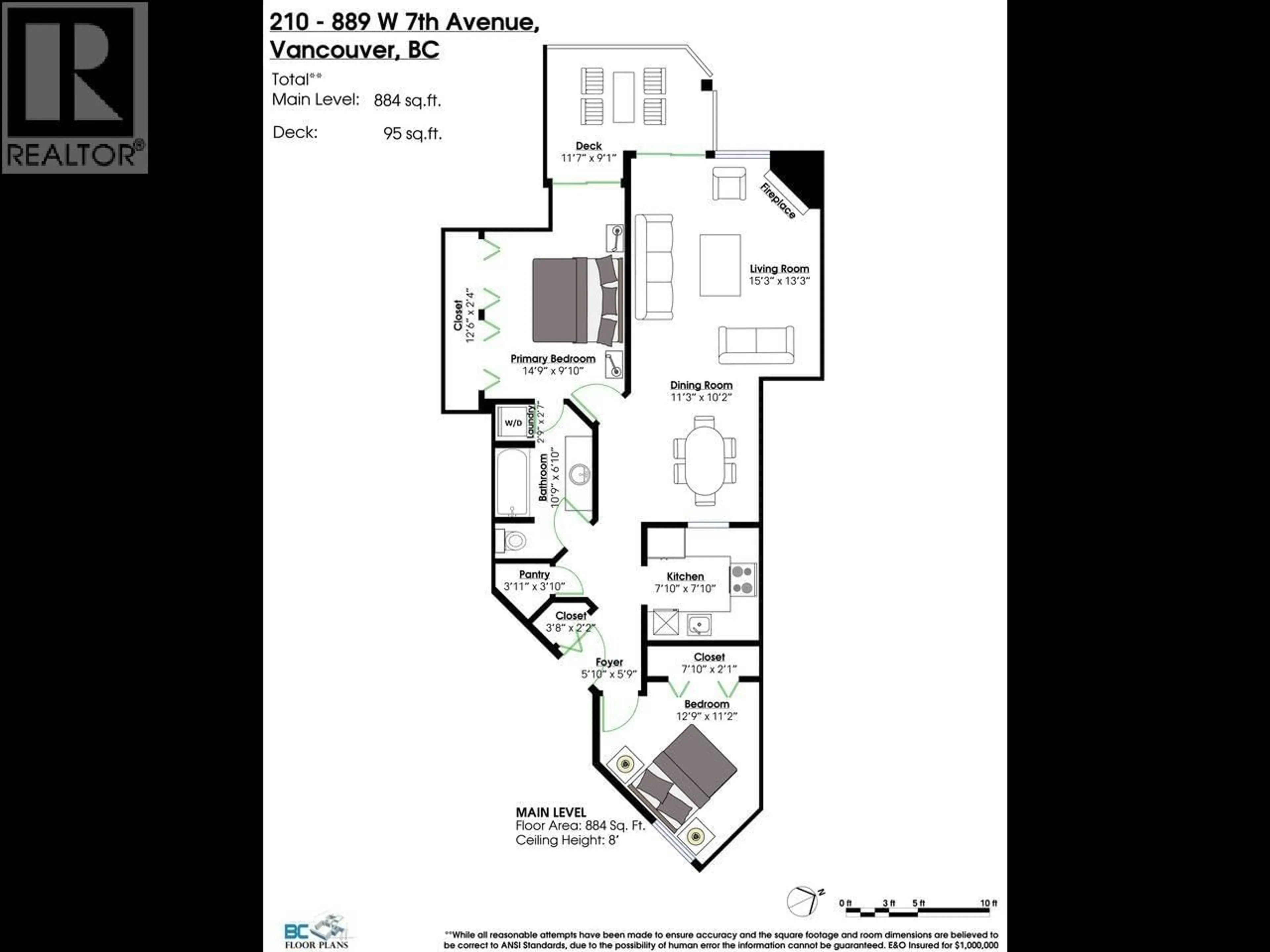 Floor plan for 210 - 889 7TH AVENUE, Vancouver British Columbia V5Z1C2