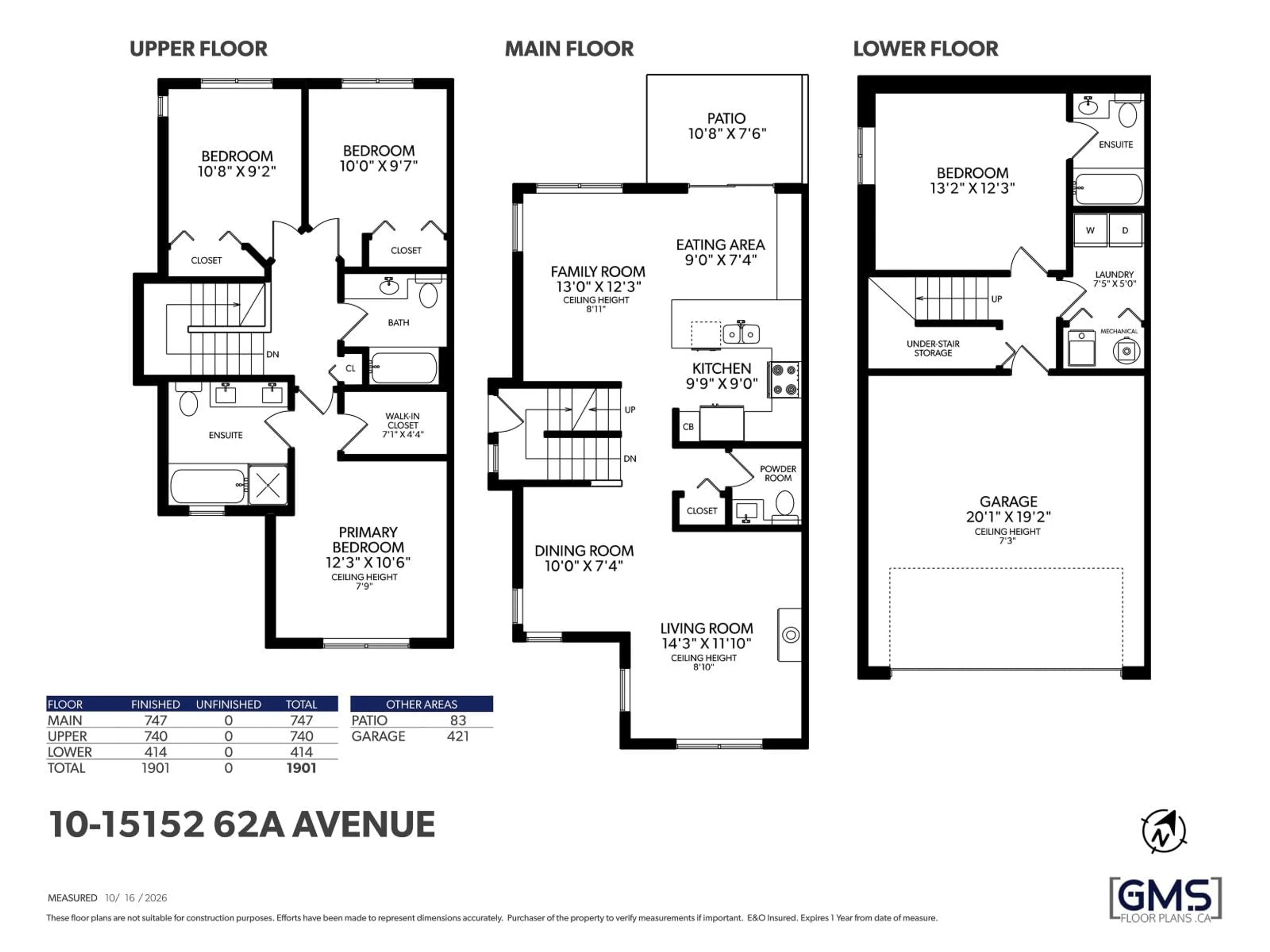 Floor plan for 10 - 15152 62A AVENUE, Surrey British Columbia V3S1V1