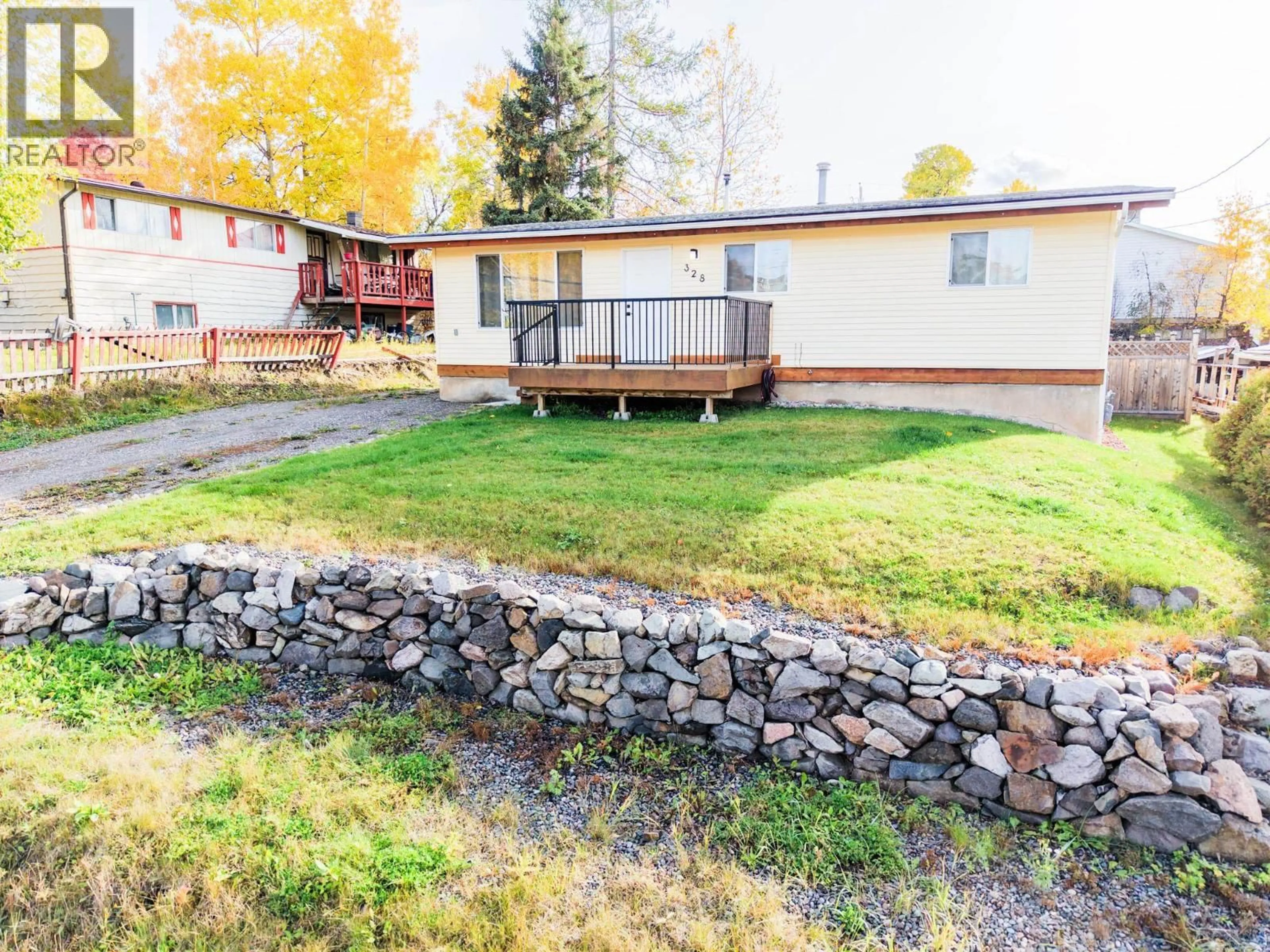A pic from outside/outdoor area/front of a property/back of a property/a pic from drone, unknown for 328 1ST AVENUE, Burns Lake British Columbia V0J1E0
