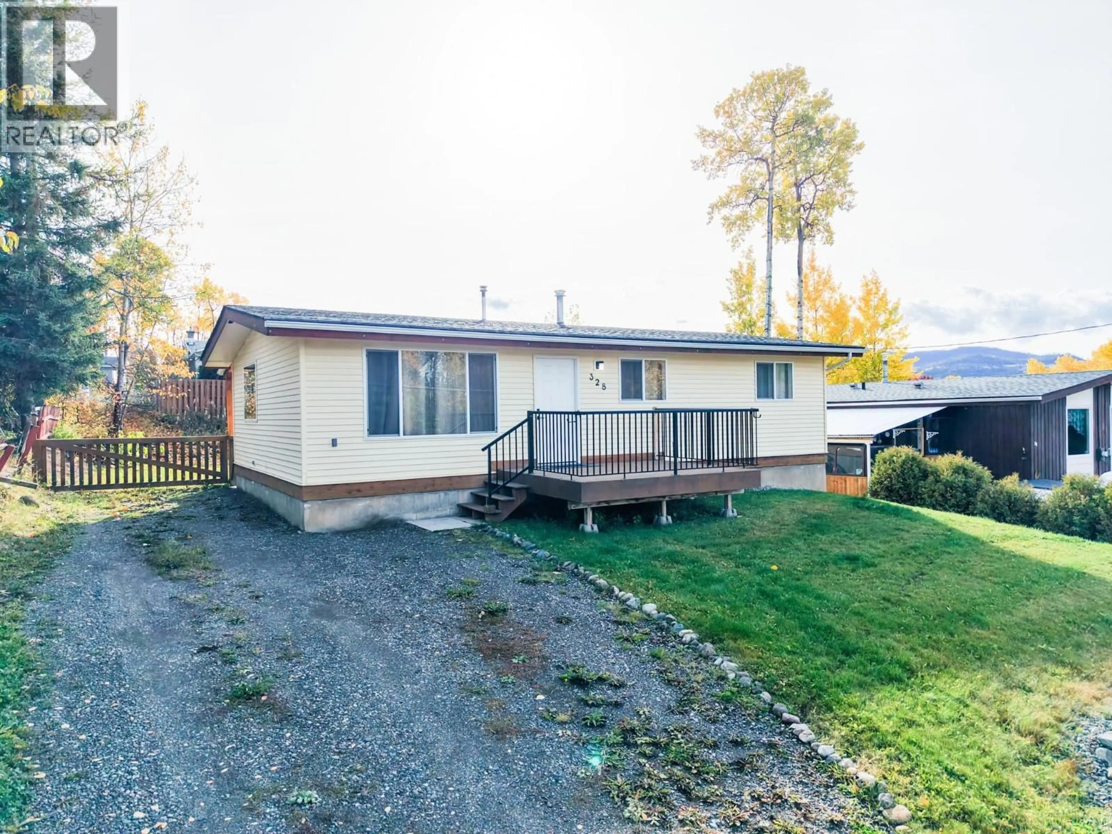 A pic from outside/outdoor area/front of a property/back of a property/a pic from drone, street for 328 1ST AVENUE, Burns Lake British Columbia V0J1E0
