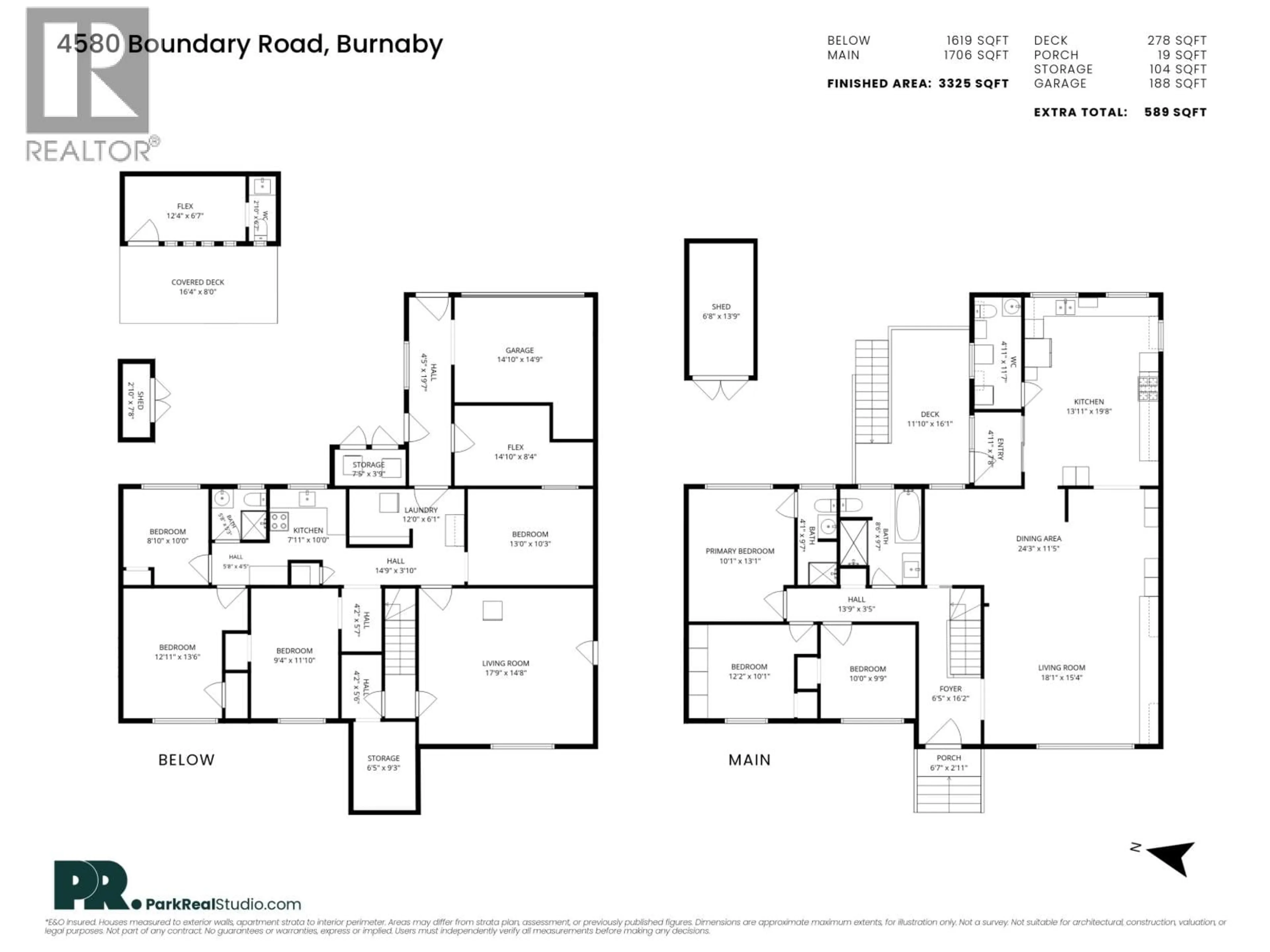 Floor plan for 4580 BOUNDARY ROAD, Burnaby British Columbia V5R2N4
