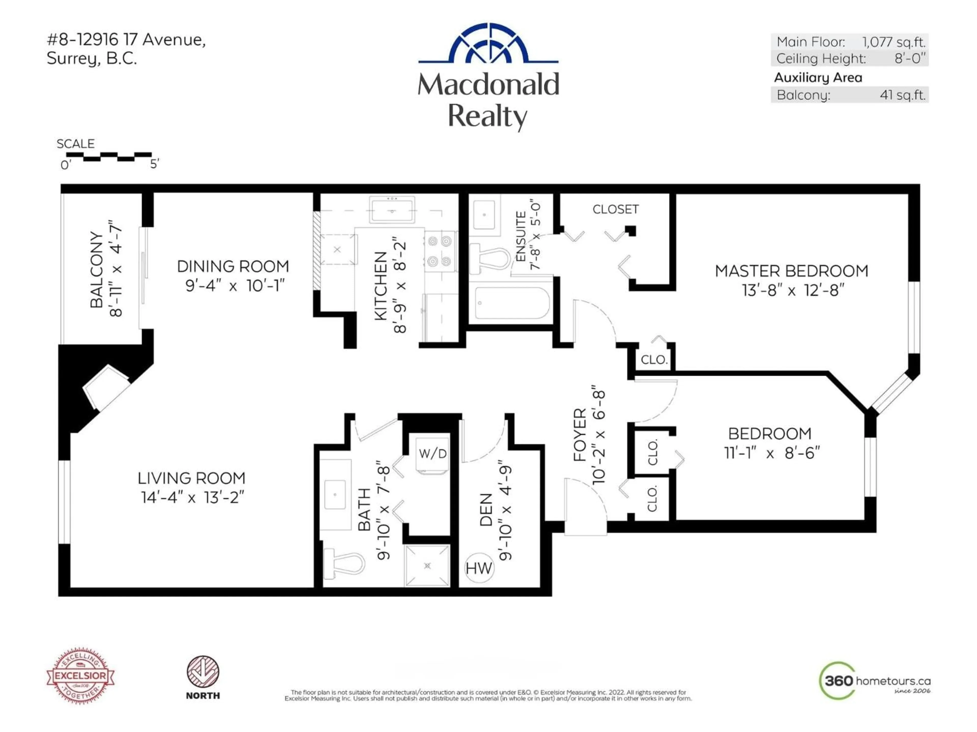 Floor plan for 8 - 12916 17 AVENUE, Surrey British Columbia V4A1T5