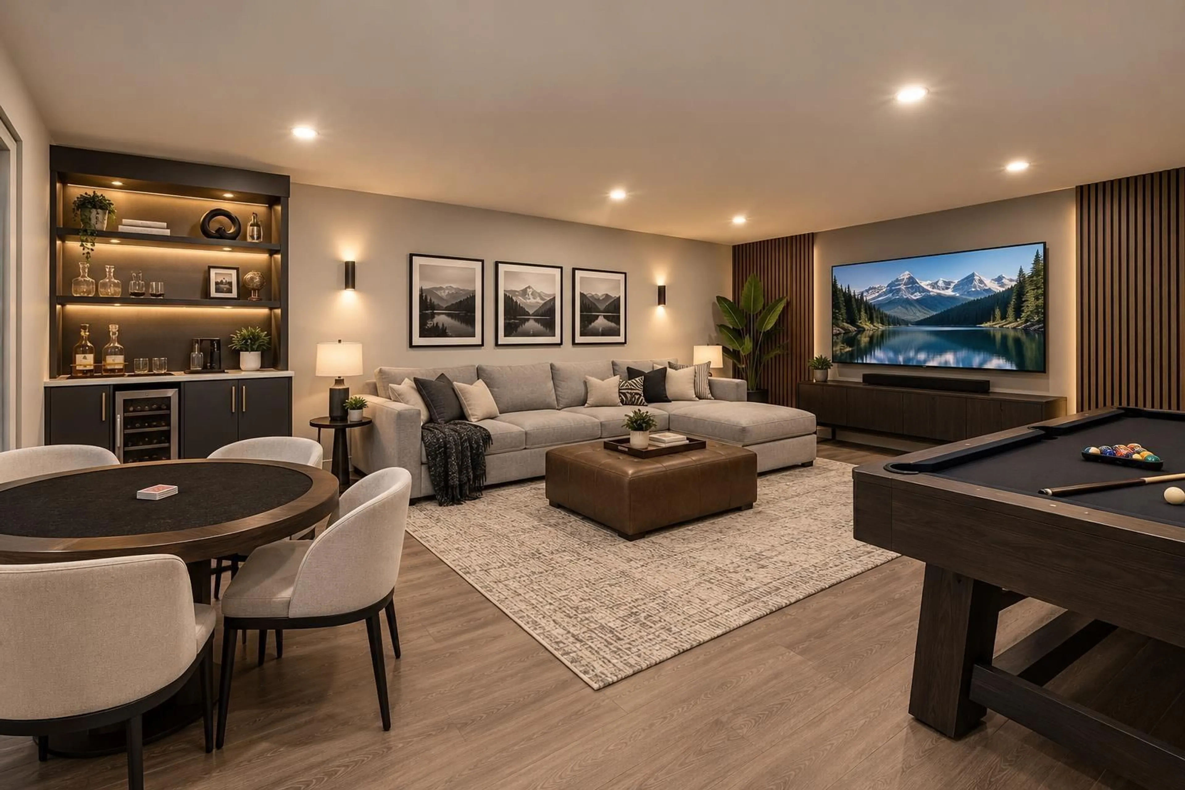Living room with furniture, wood/laminate floor for 10 - 14391 61A AVENUE, Surrey British Columbia V3X1A4