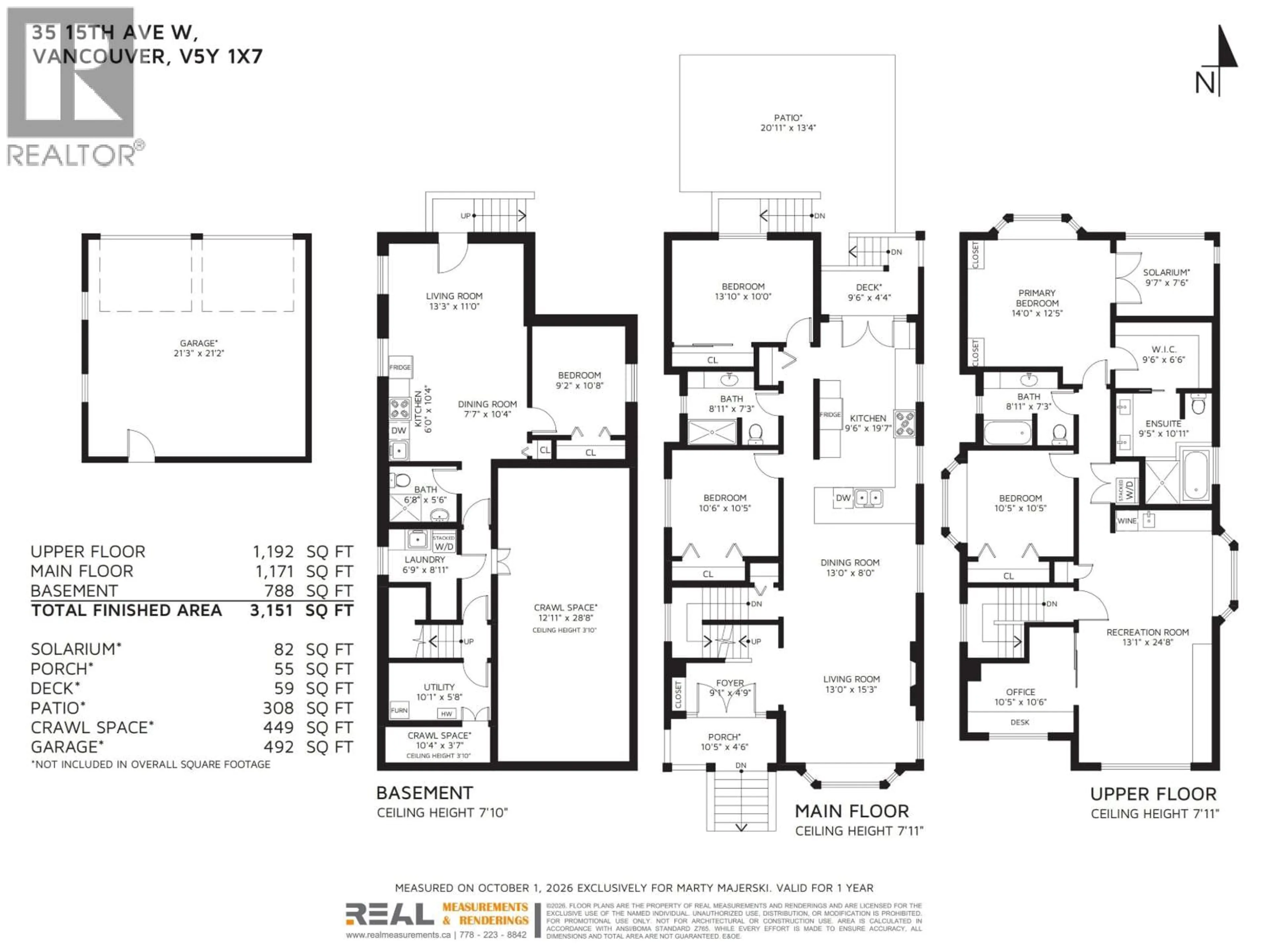Floor plan for 35 15TH AVENUE, Vancouver British Columbia V5Y1X7