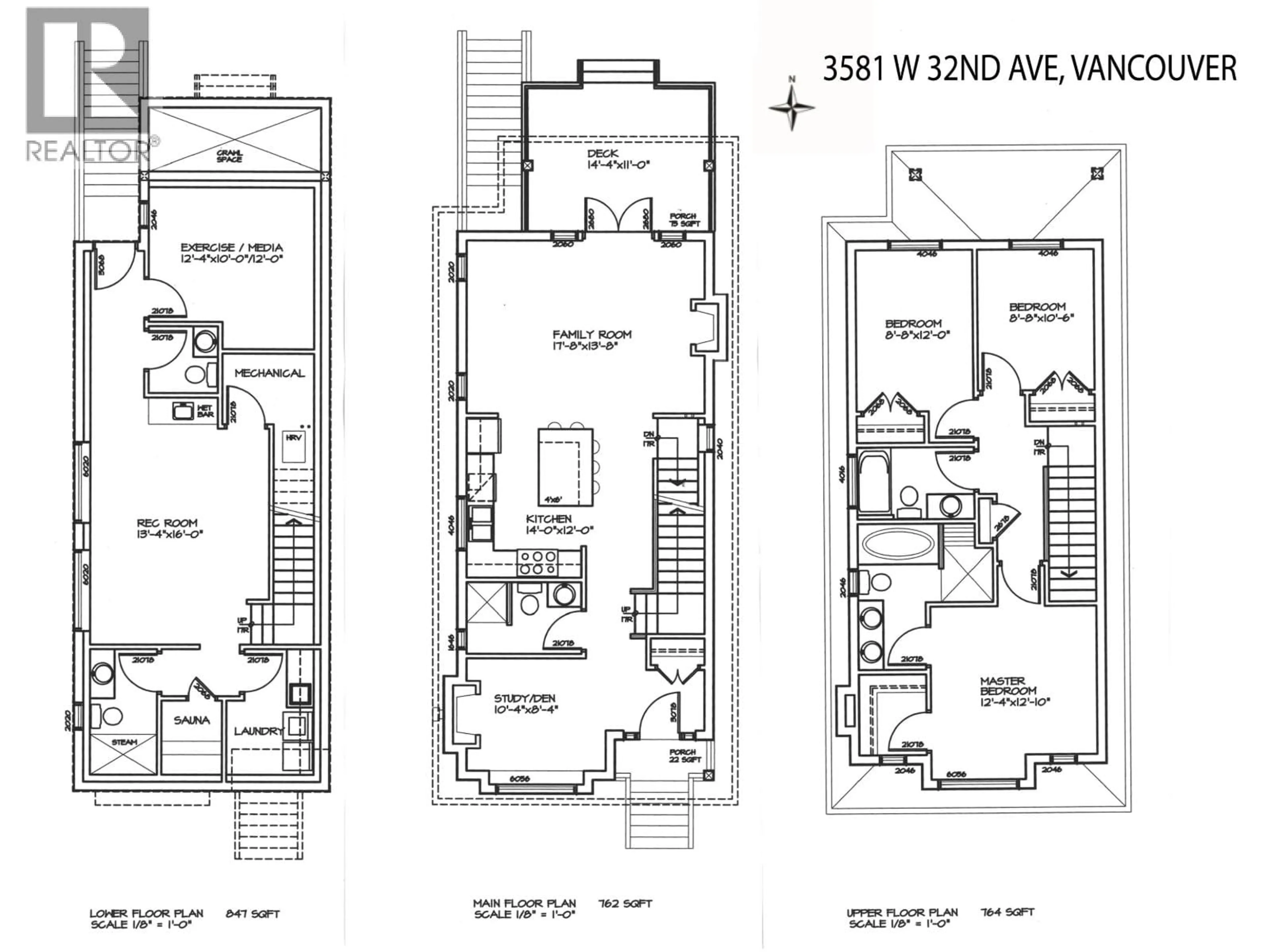 Floor plan for 3581 32ND AVENUE, Vancouver British Columbia V6S1Z1