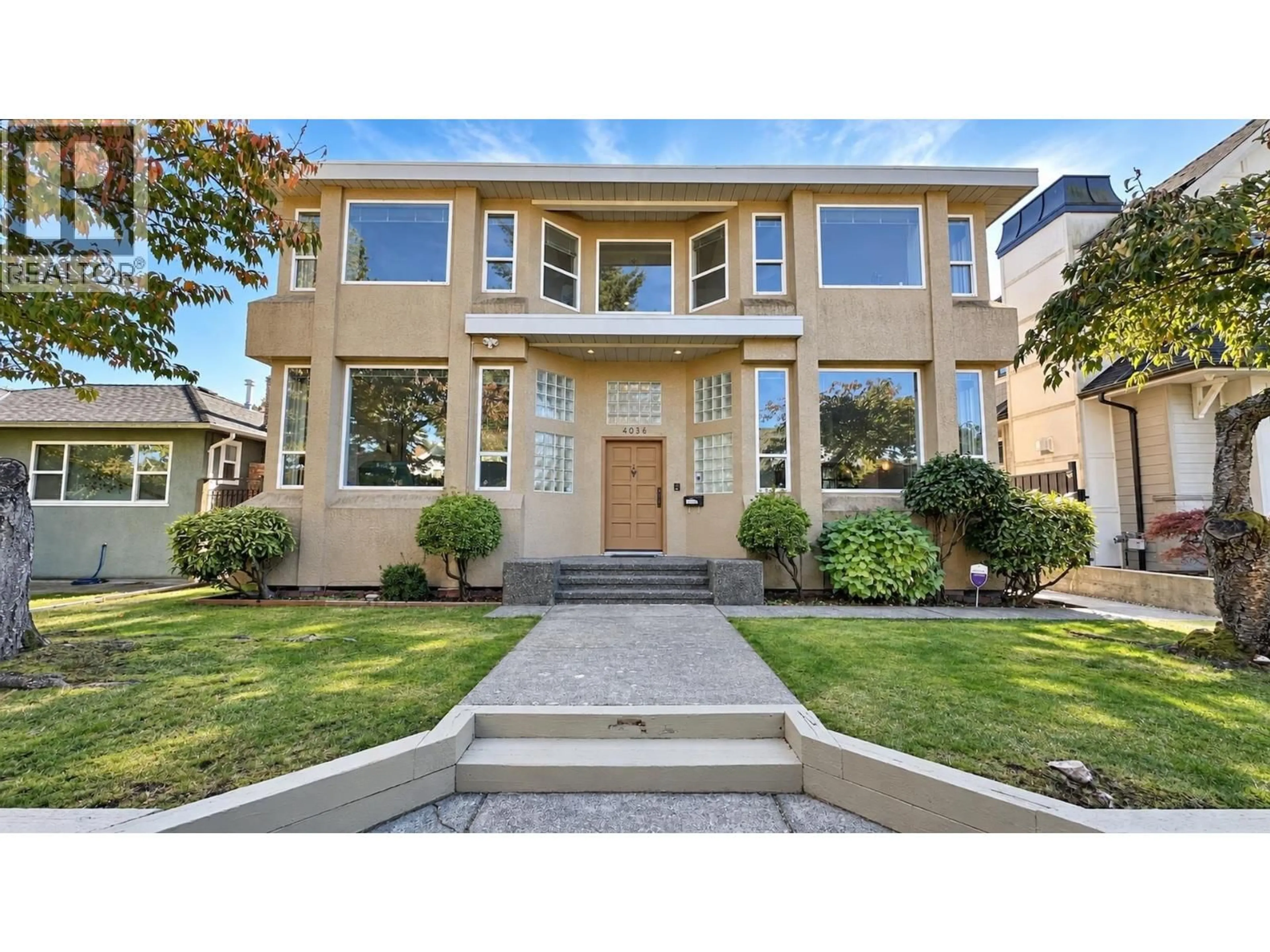 Home with vinyl exterior material, street for 4036 ETON STREET, Burnaby British Columbia V5C1J7