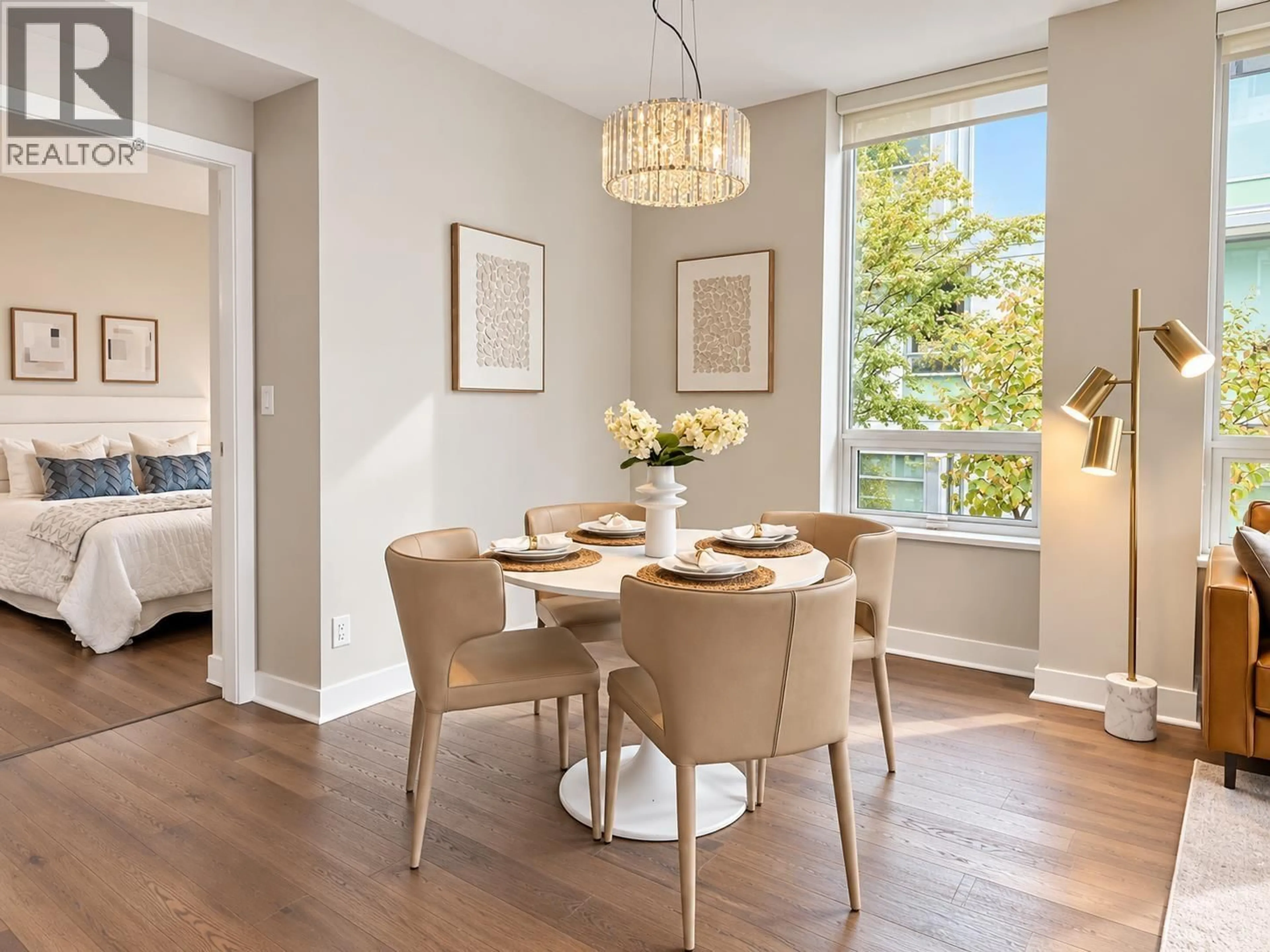 Dining room, wood/laminate floor for 211 - 677 41ST AVENUE, Vancouver British Columbia V5Z2N1