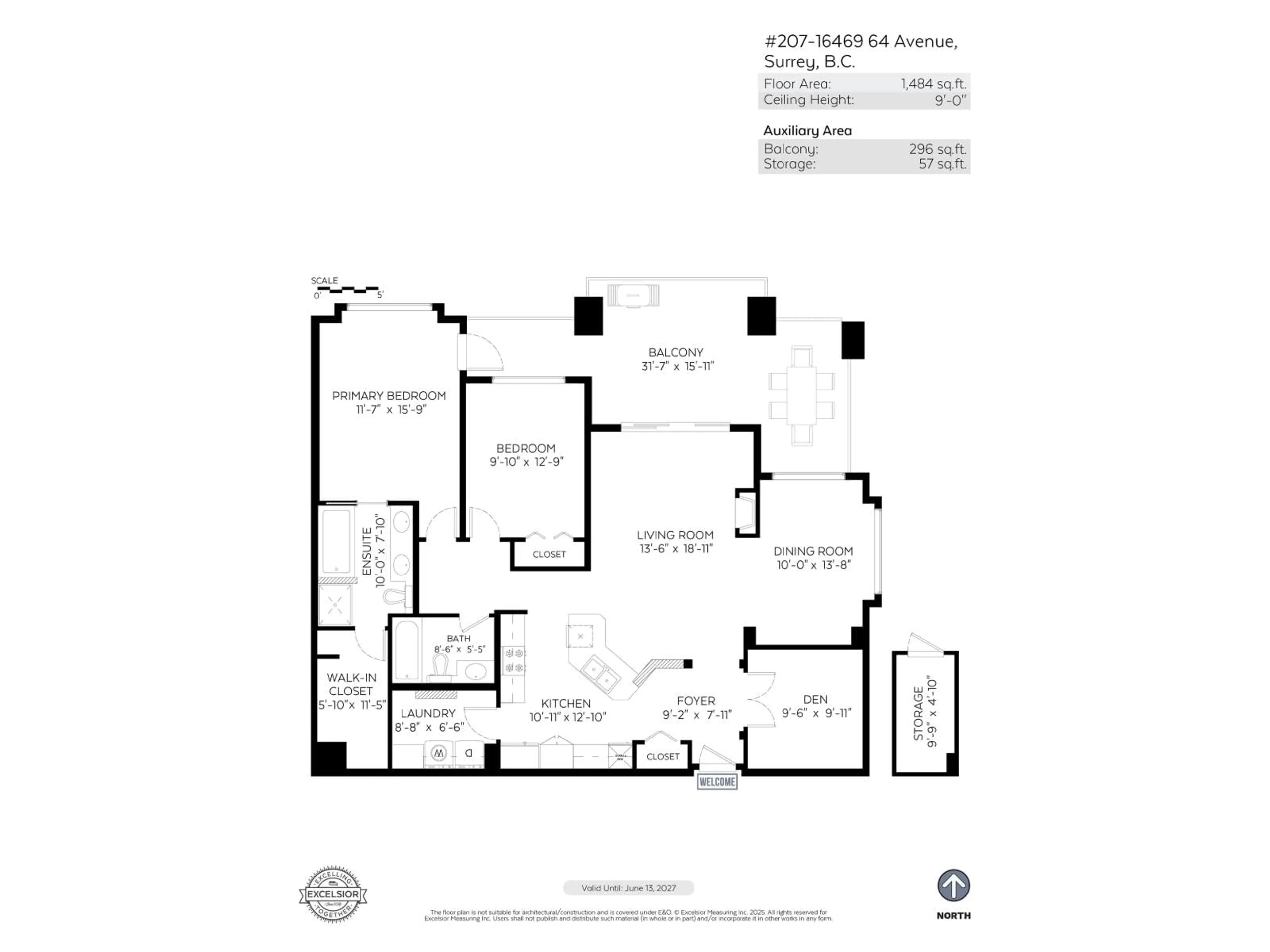Floor plan for 207 - 16469 64 AVENUE, Surrey British Columbia V3S6V7