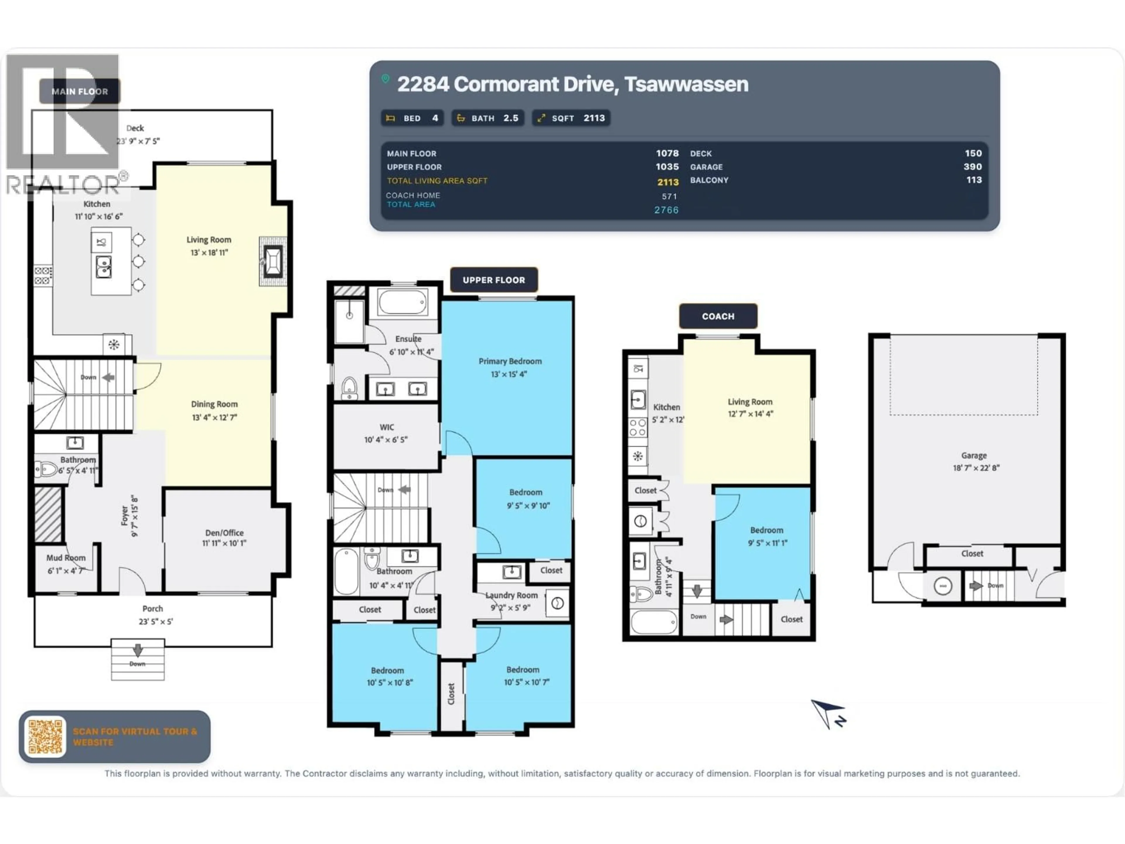 Floor plan for 2284 CORMORANT DRIVE, Tsawwassen British Columbia V4M4G2