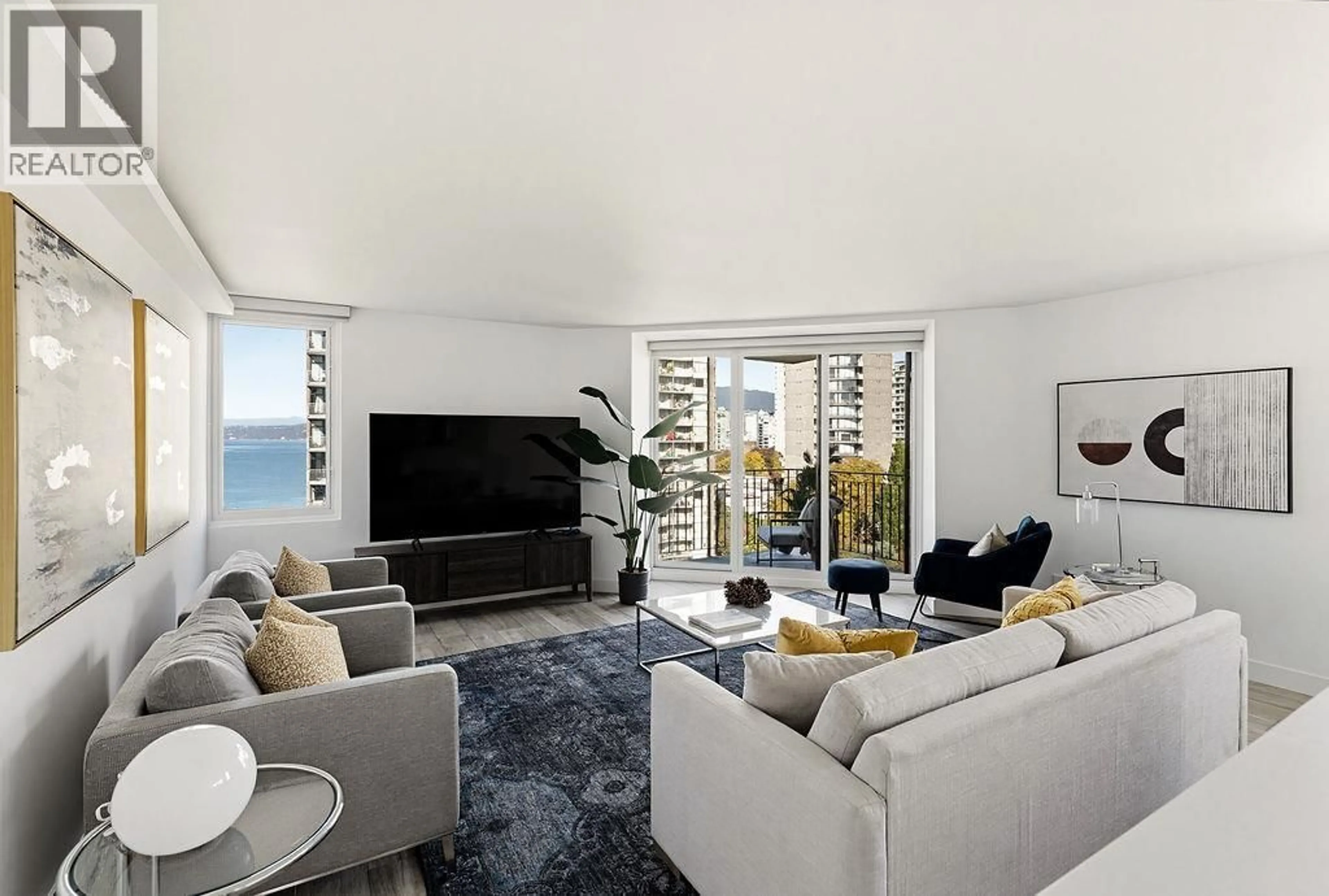 Living room with furniture, unknown for 1103 - 1575 BEACH AVENUE, Vancouver British Columbia V6G1Y5