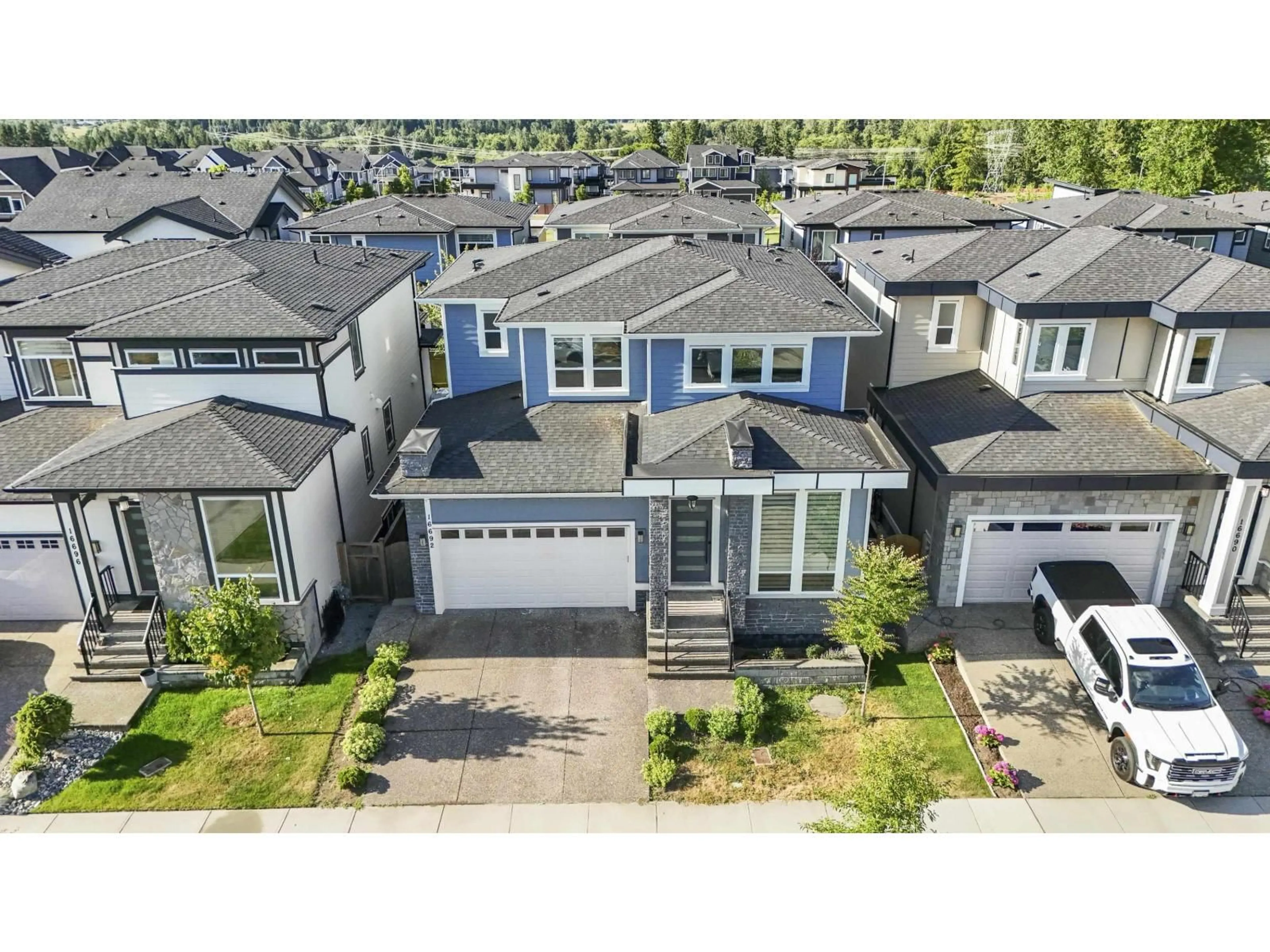 A pic from outside/outdoor area/front of a property/back of a property/a pic from drone, street for 16692 18 AVENUE, Surrey British Columbia V3Z9X5