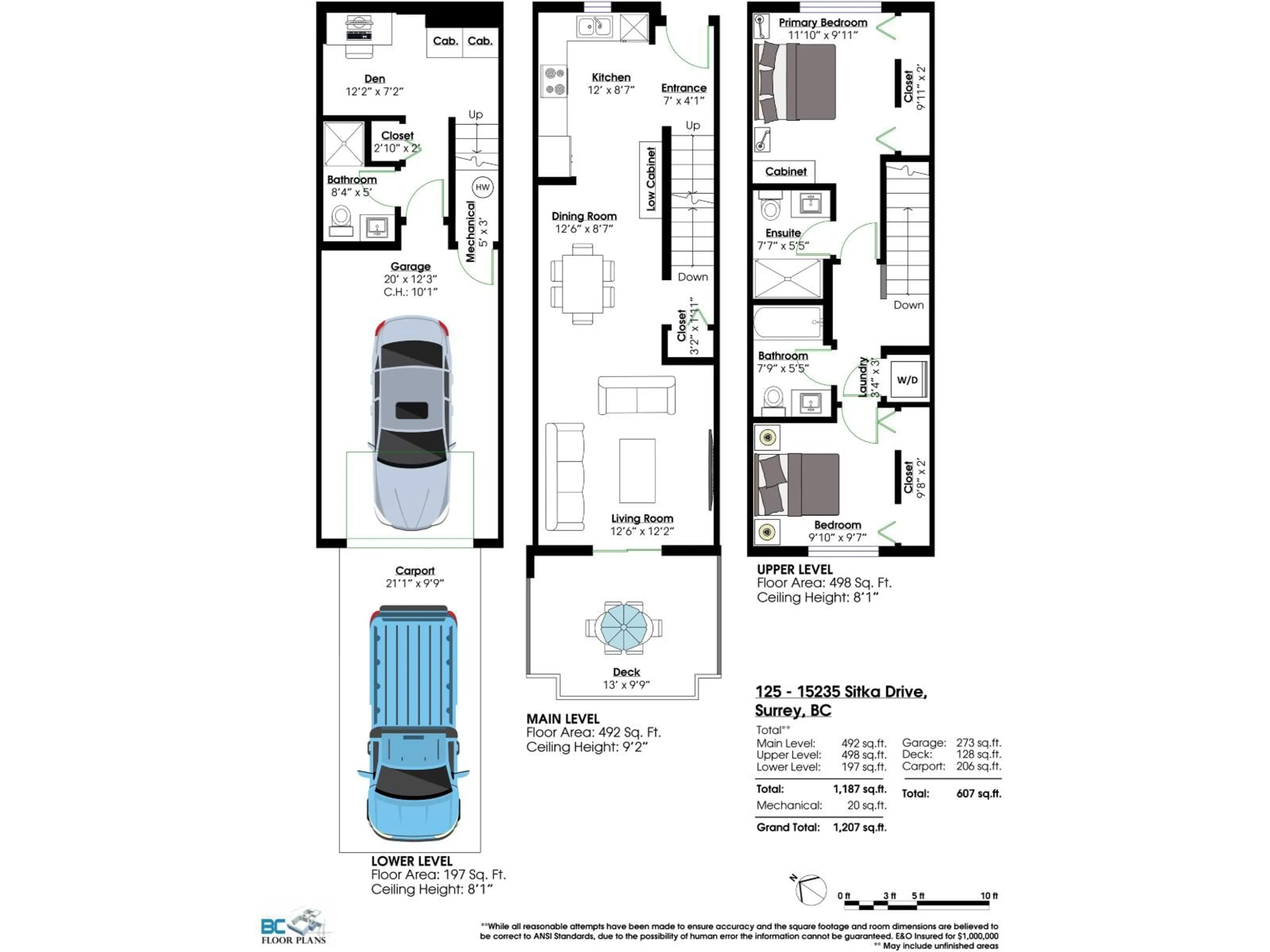 Floor plan for 125 - 15235 SITKA DRIVE, Surrey British Columbia V3S0A9