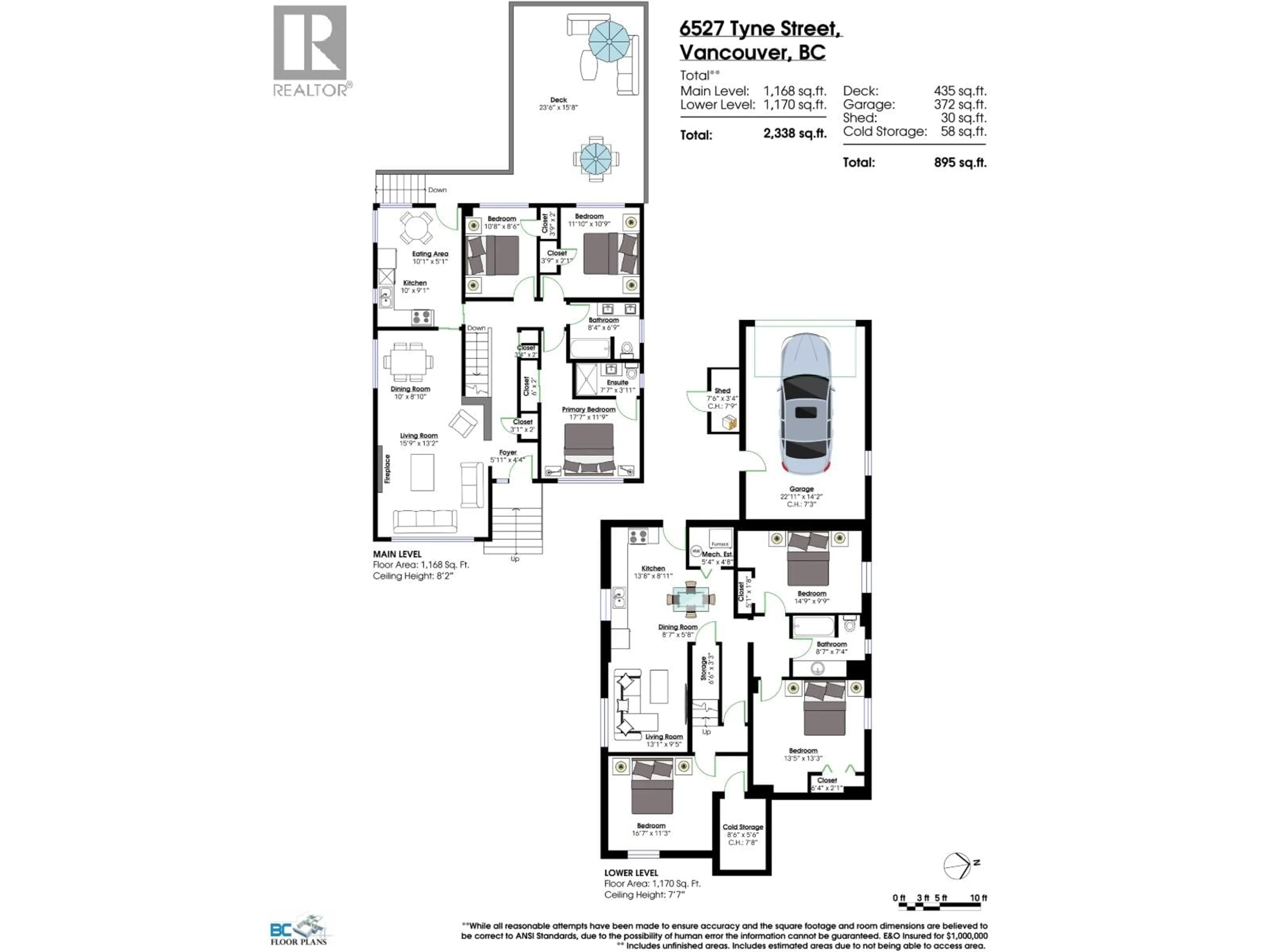 Floor plan for 6527 TYNE STREET, Vancouver British Columbia V5S3L9