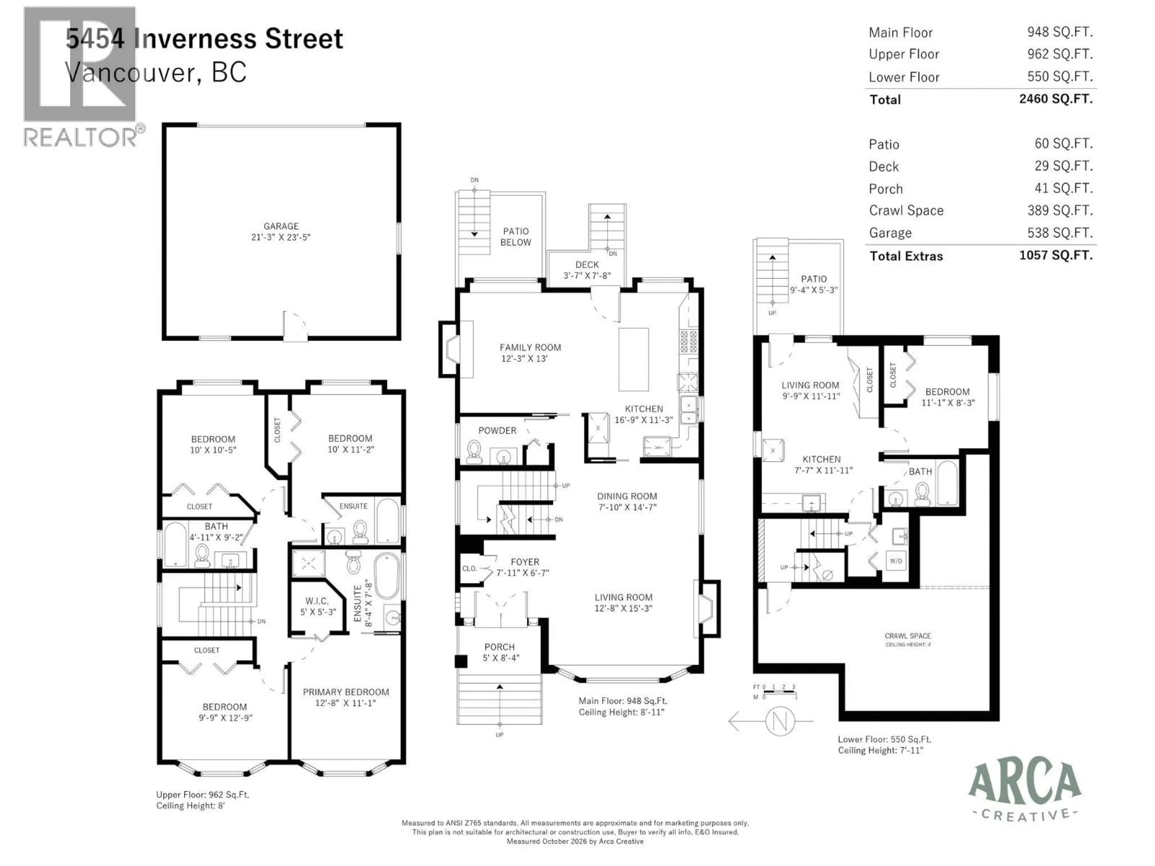 Floor plan for 5454 INVERNESS STREET, Vancouver British Columbia V5W3P1