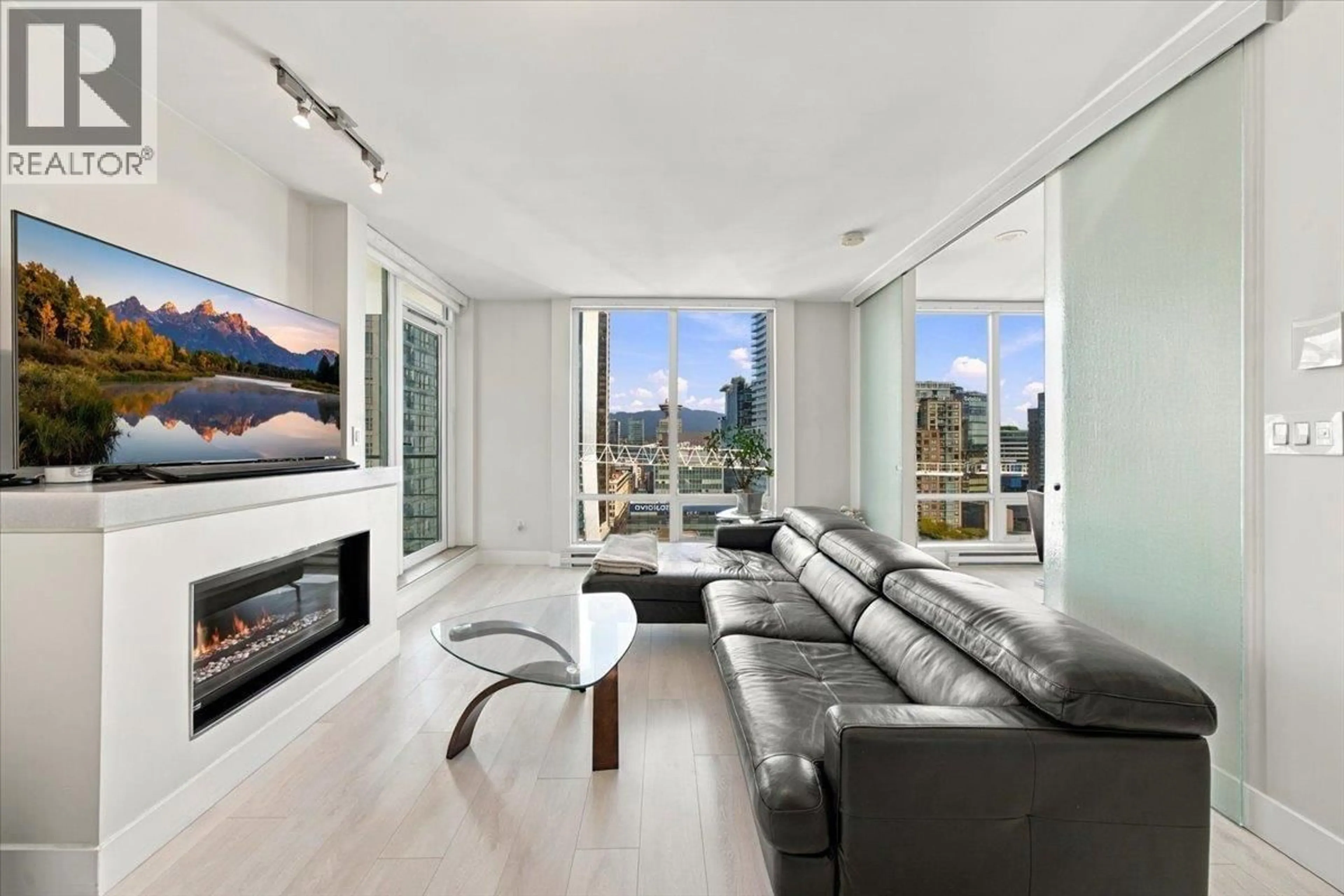 Living room with furniture, unknown for 2404 - 565 SMITHE STREET, Vancouver British Columbia V6B0E4