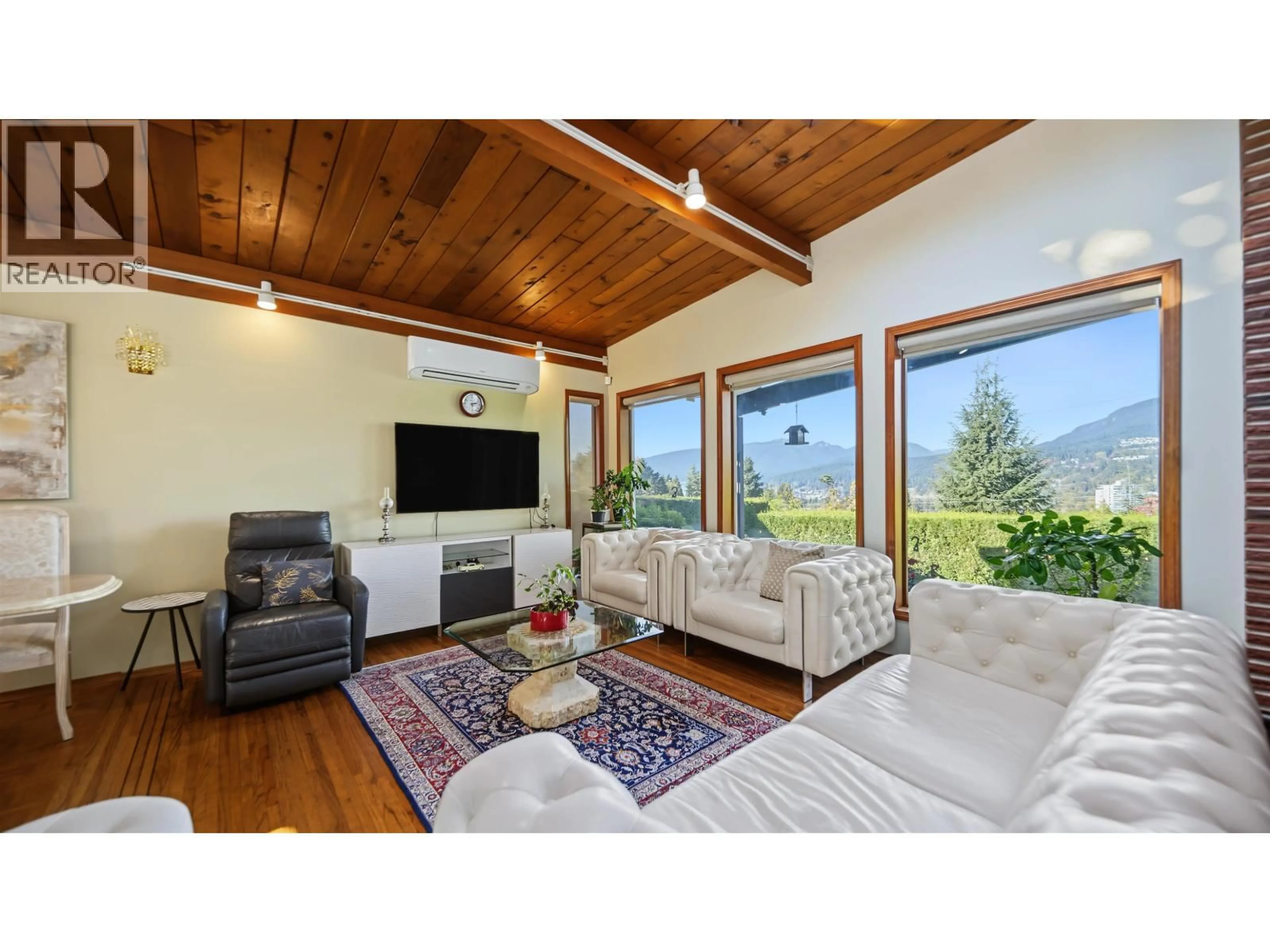 Living room with furniture, wood/laminate floor for 2206 PINECREST AVENUE, Coquitlam British Columbia V3J6T6