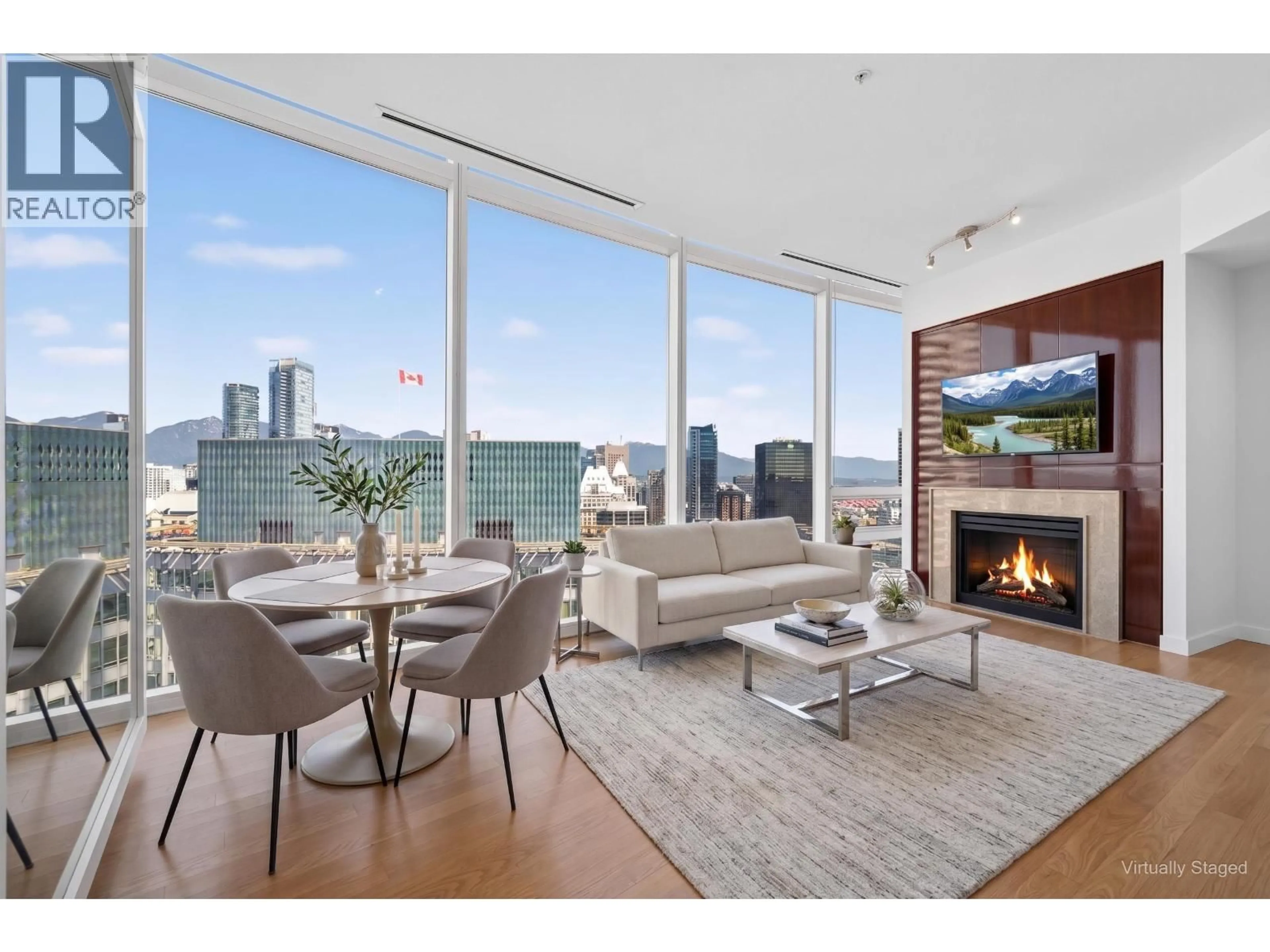Living room with furniture, unknown for 3103 - 938 NELSON STREET, Vancouver British Columbia V6Z3A7