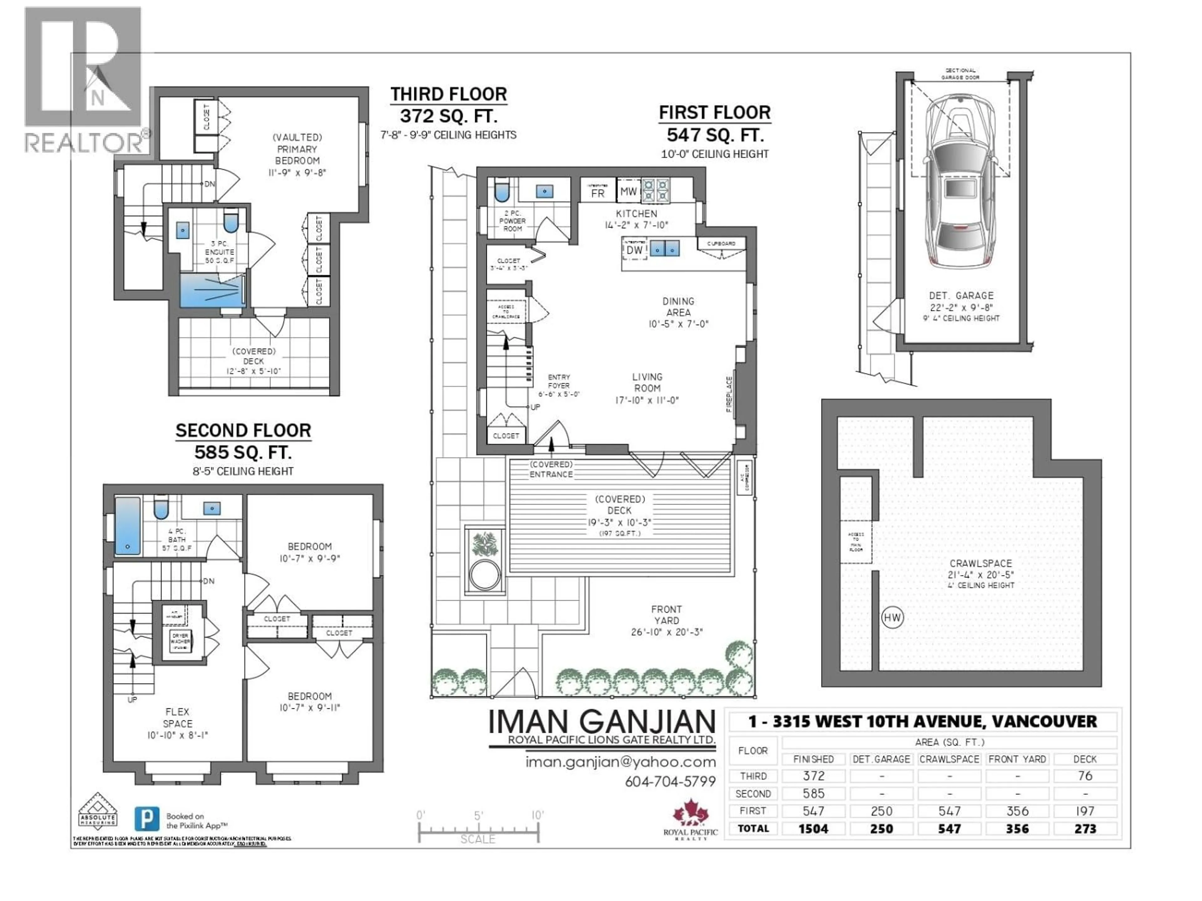 Floor plan for 1 - 3315 10TH AVENUE, Vancouver British Columbia V6R2E5