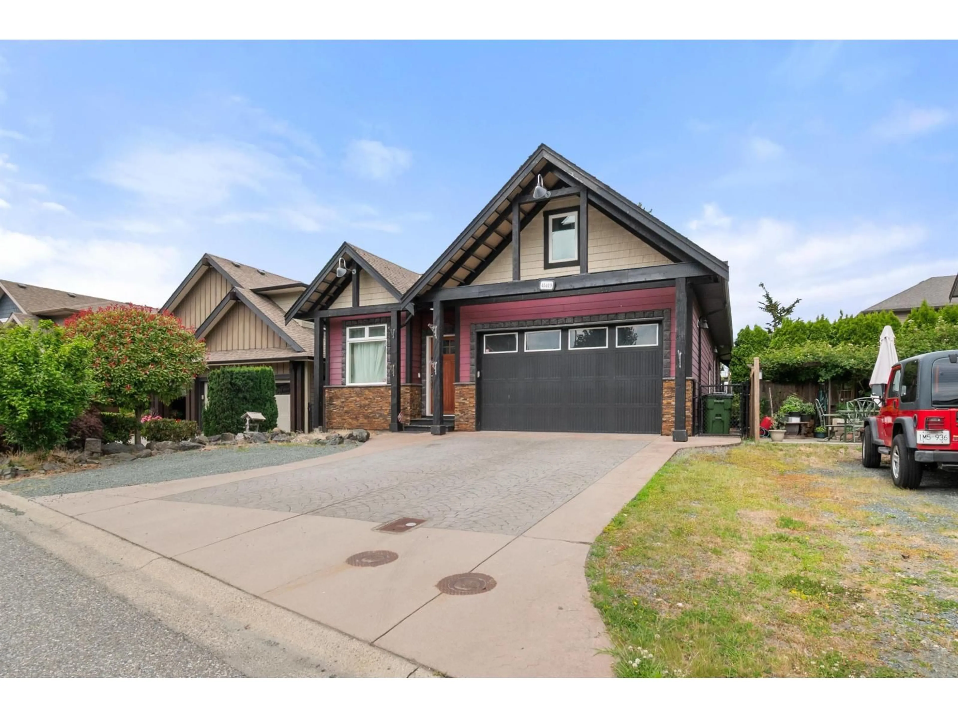 Home with brick exterior material, street for 45419 MAGDALENA PLACE, Cultus Lake British Columbia V2R0K7