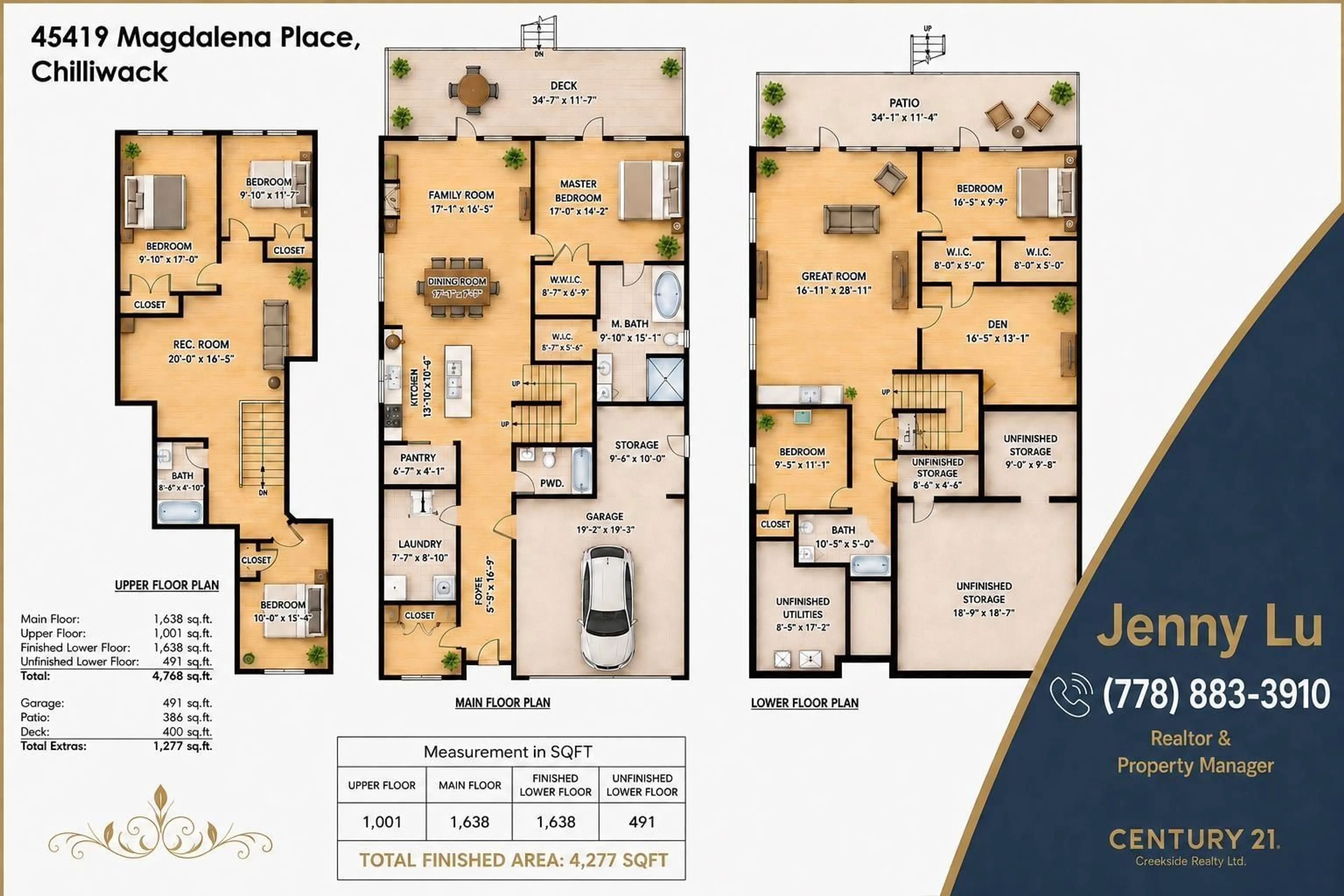Floor plan for 45419 MAGDALENA PLACE, Cultus Lake British Columbia V2R0K7