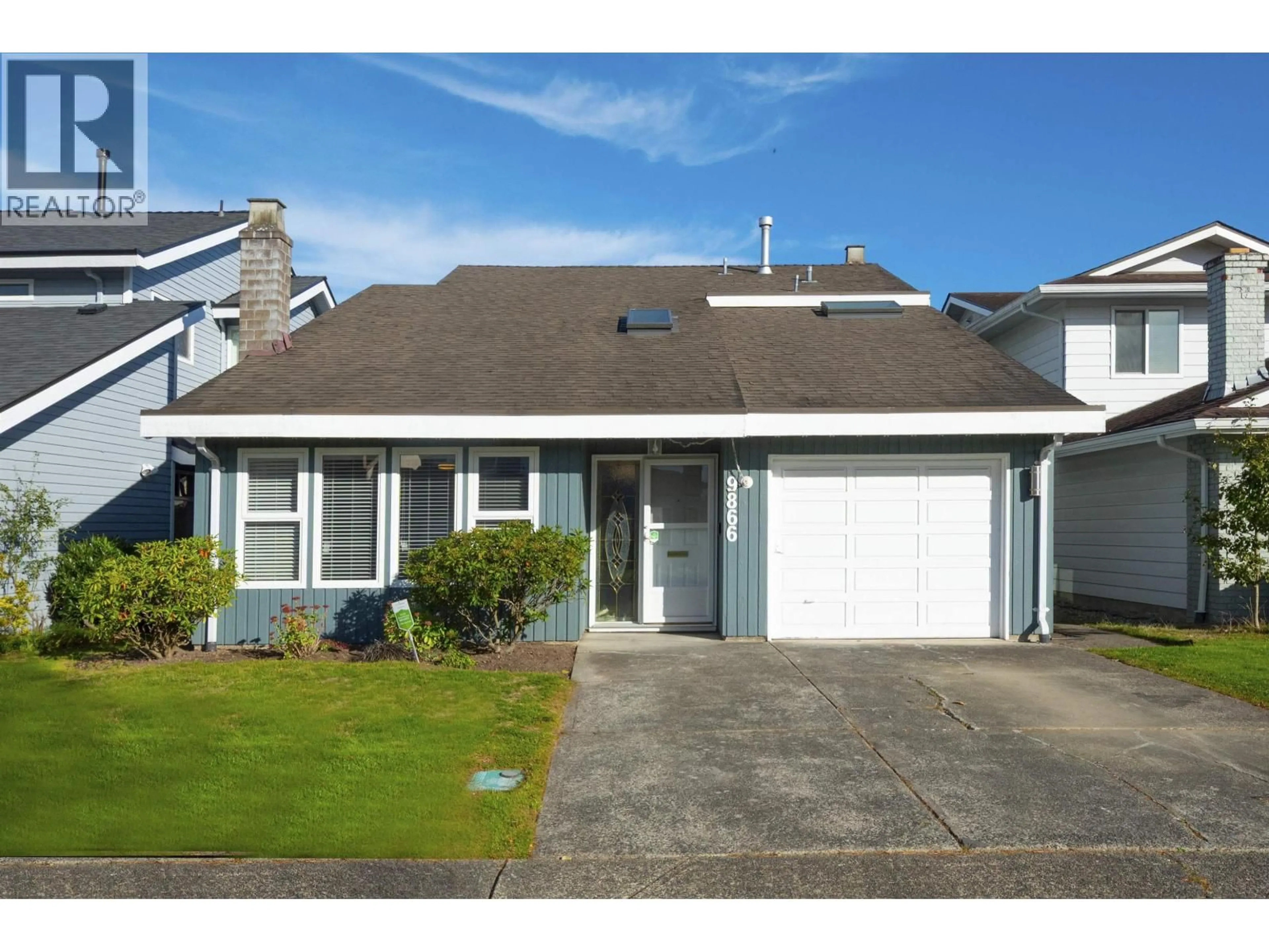 Home with vinyl exterior material, street for 9866 ASHWOOD DRIVE, Richmond British Columbia V6Y2Z6