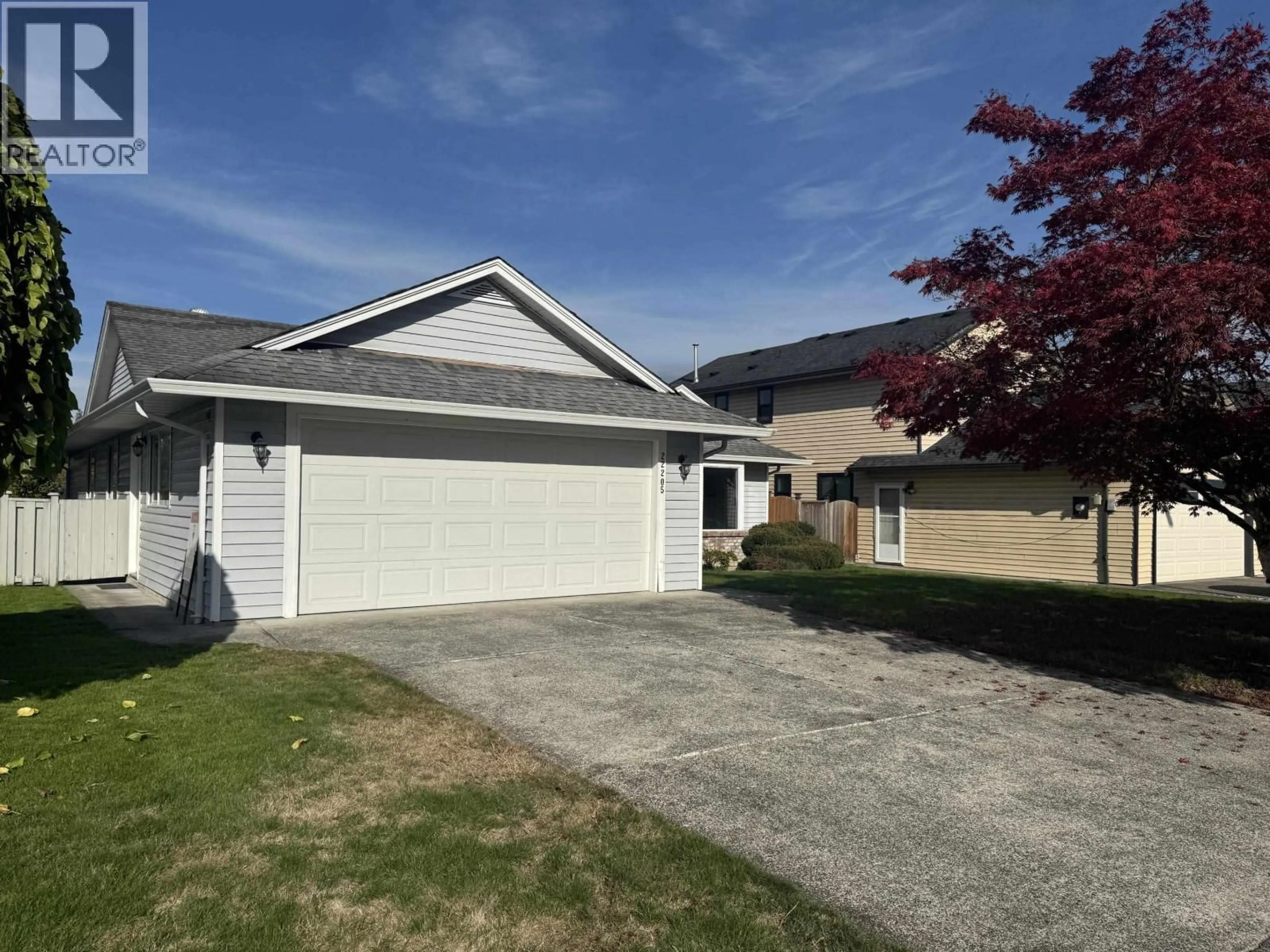 Home with vinyl exterior material, street for 22205 126 AVENUE, Maple Ridge British Columbia V2X0W5