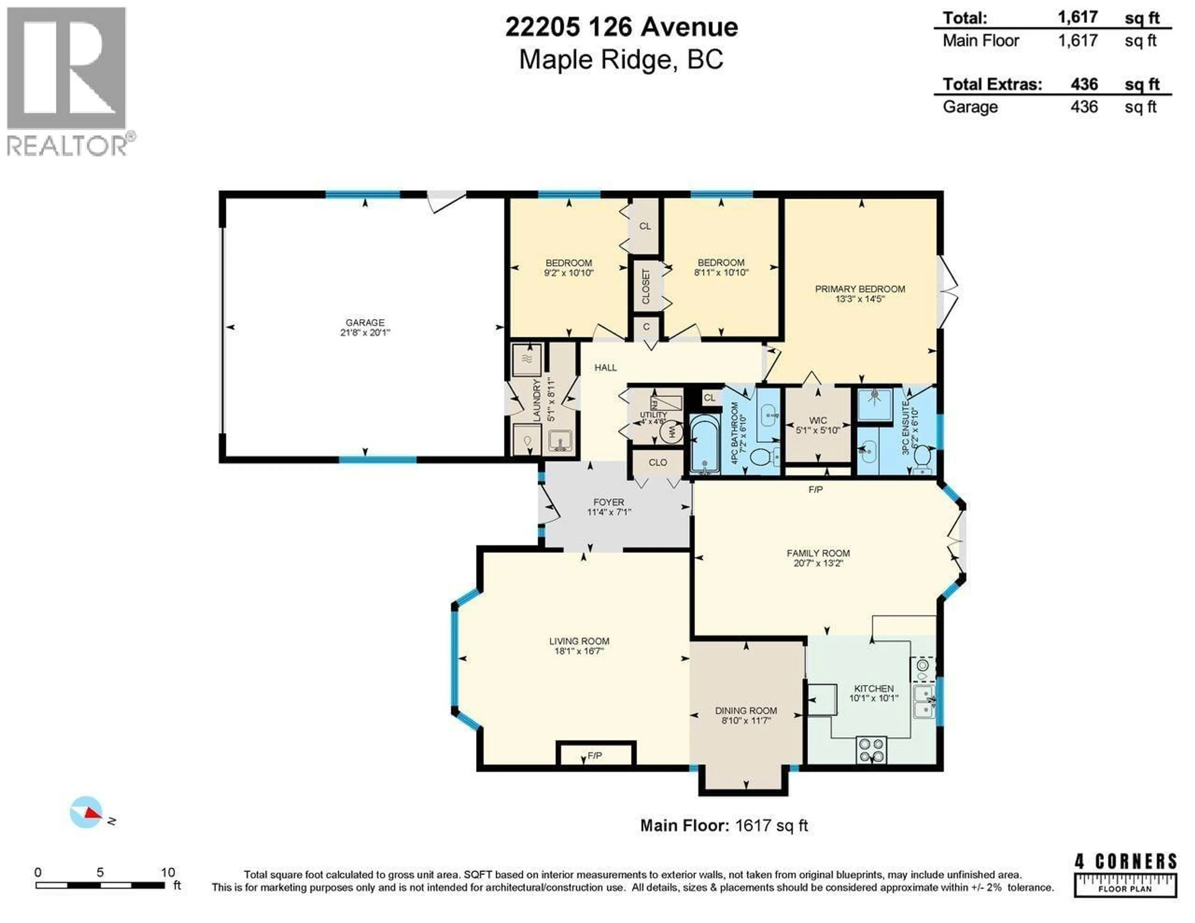 Floor plan for 22205 126 AVENUE, Maple Ridge British Columbia V2X0W5