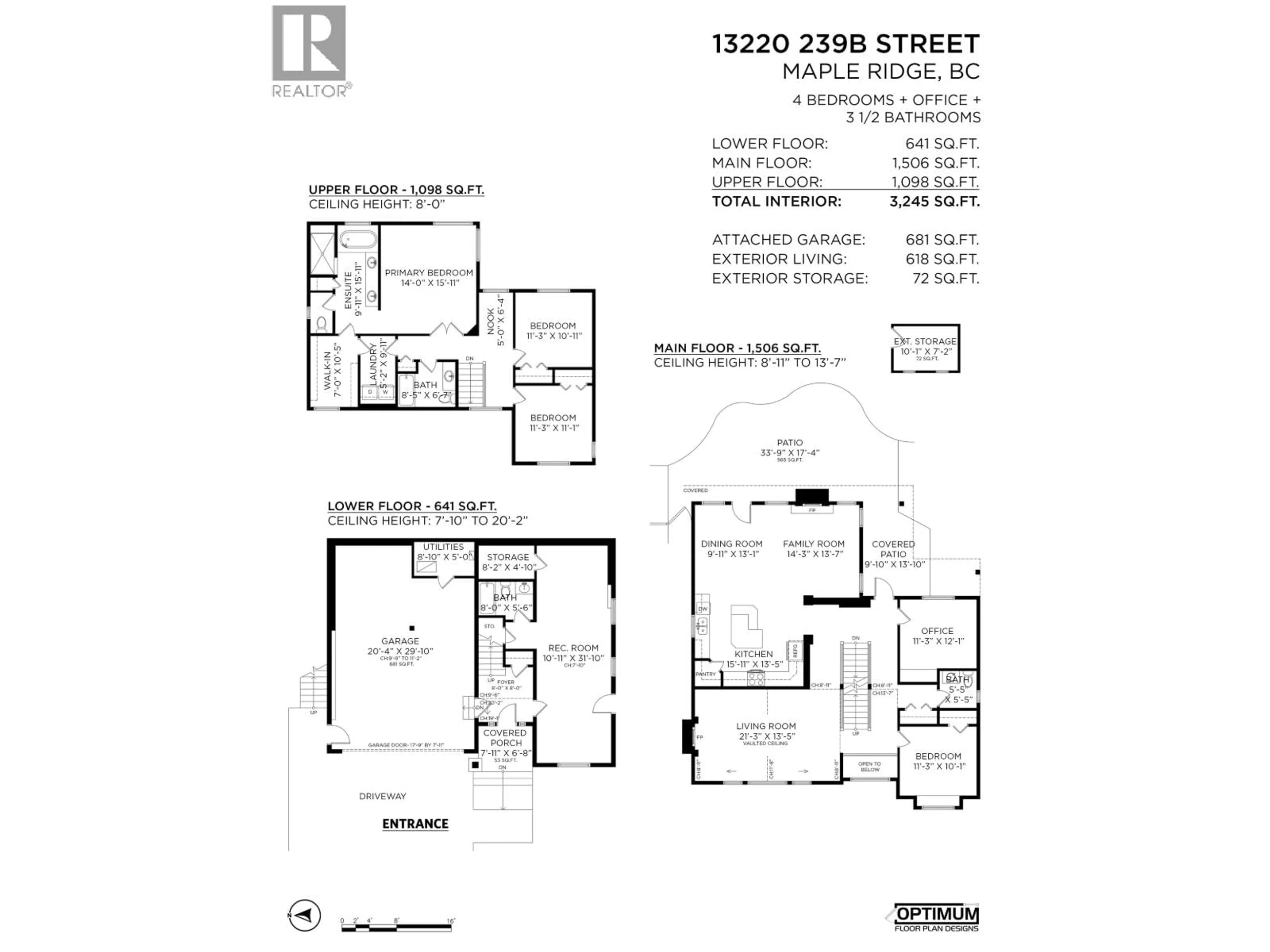 Floor plan for 13220 239B STREET, Maple Ridge British Columbia V4R0A3