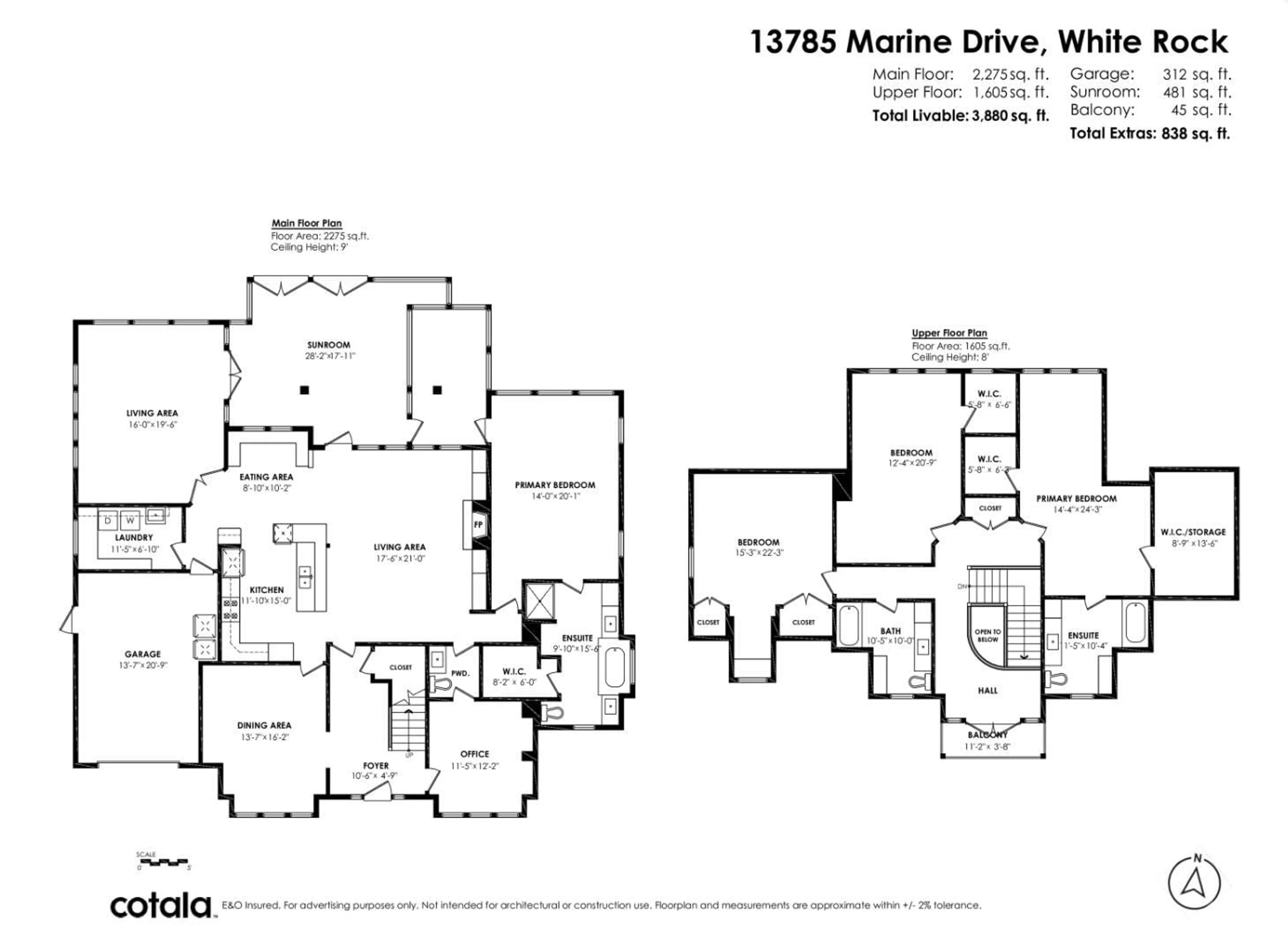 Floor plan for 13785 MARINE DRIVE, White Rock British Columbia V4B1A3