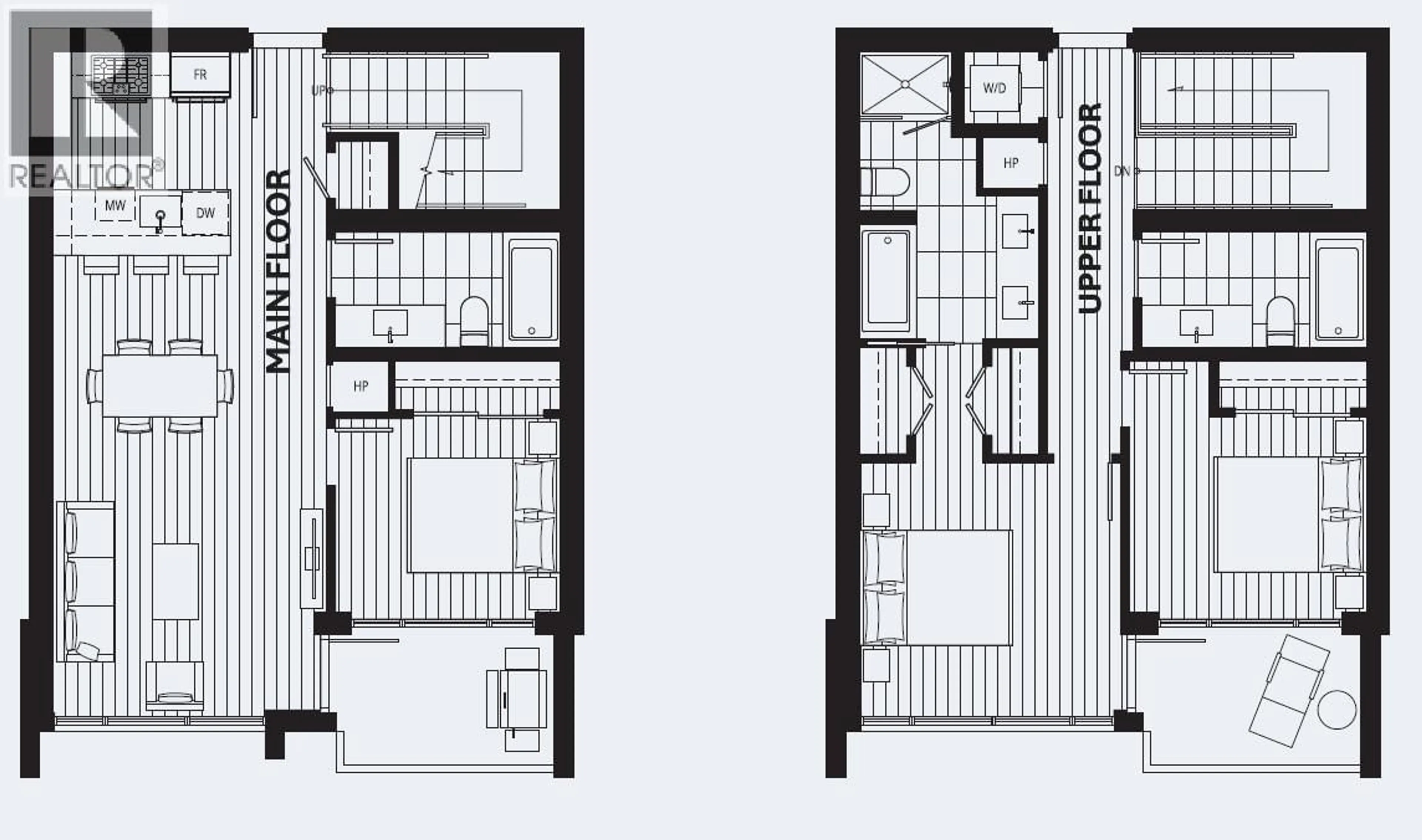 Floor plan for TH307 - 2351 BETA AVENUE, Burnaby British Columbia V5C0M2