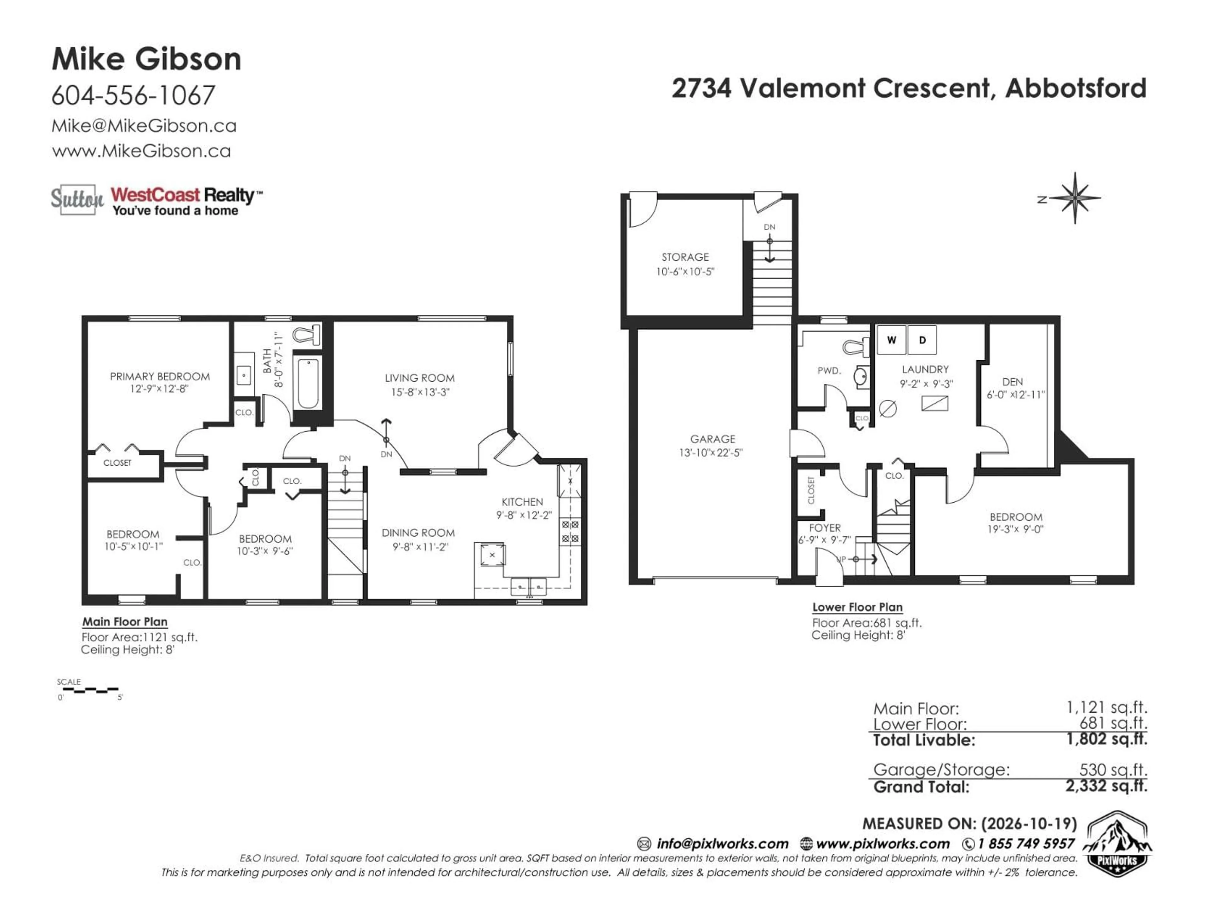 Floor plan for 2734 VALEMONT CRESCENT, Abbotsford British Columbia V2T3V5