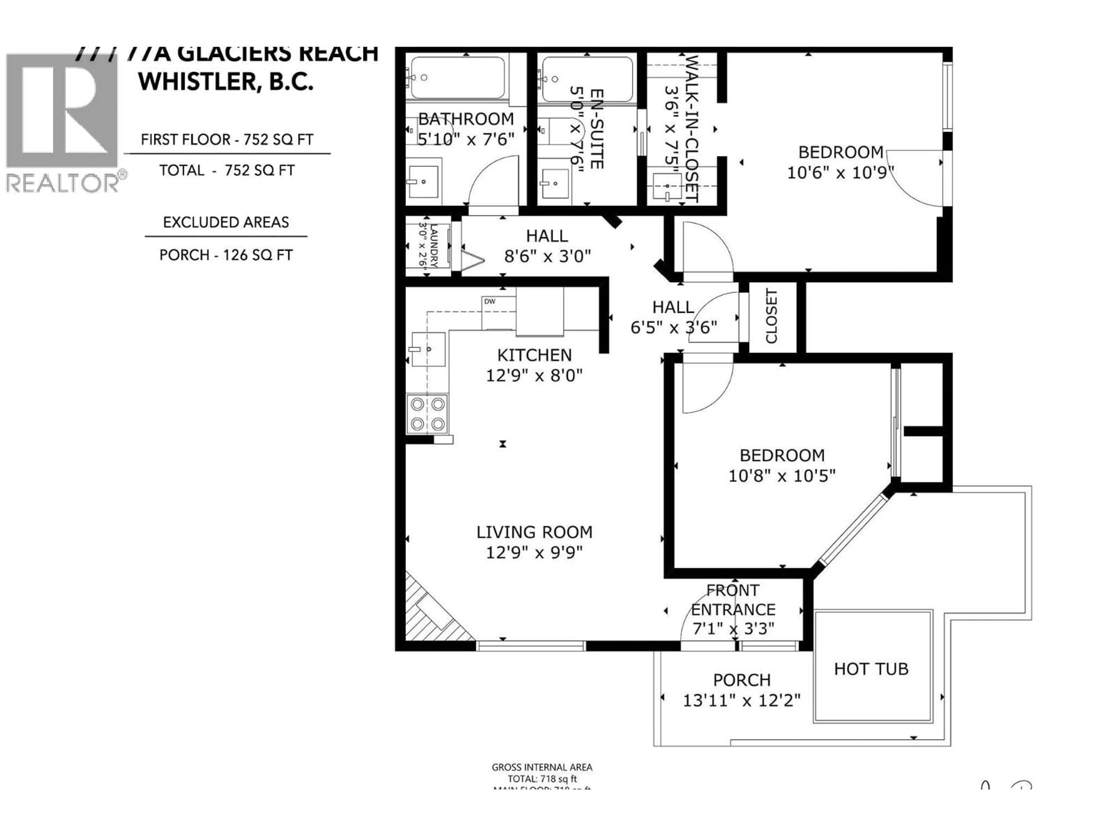 Floor plan for 77/77A - 4388 NORTHLANDS BOULEVARD, Whistler British Columbia V8E1C6