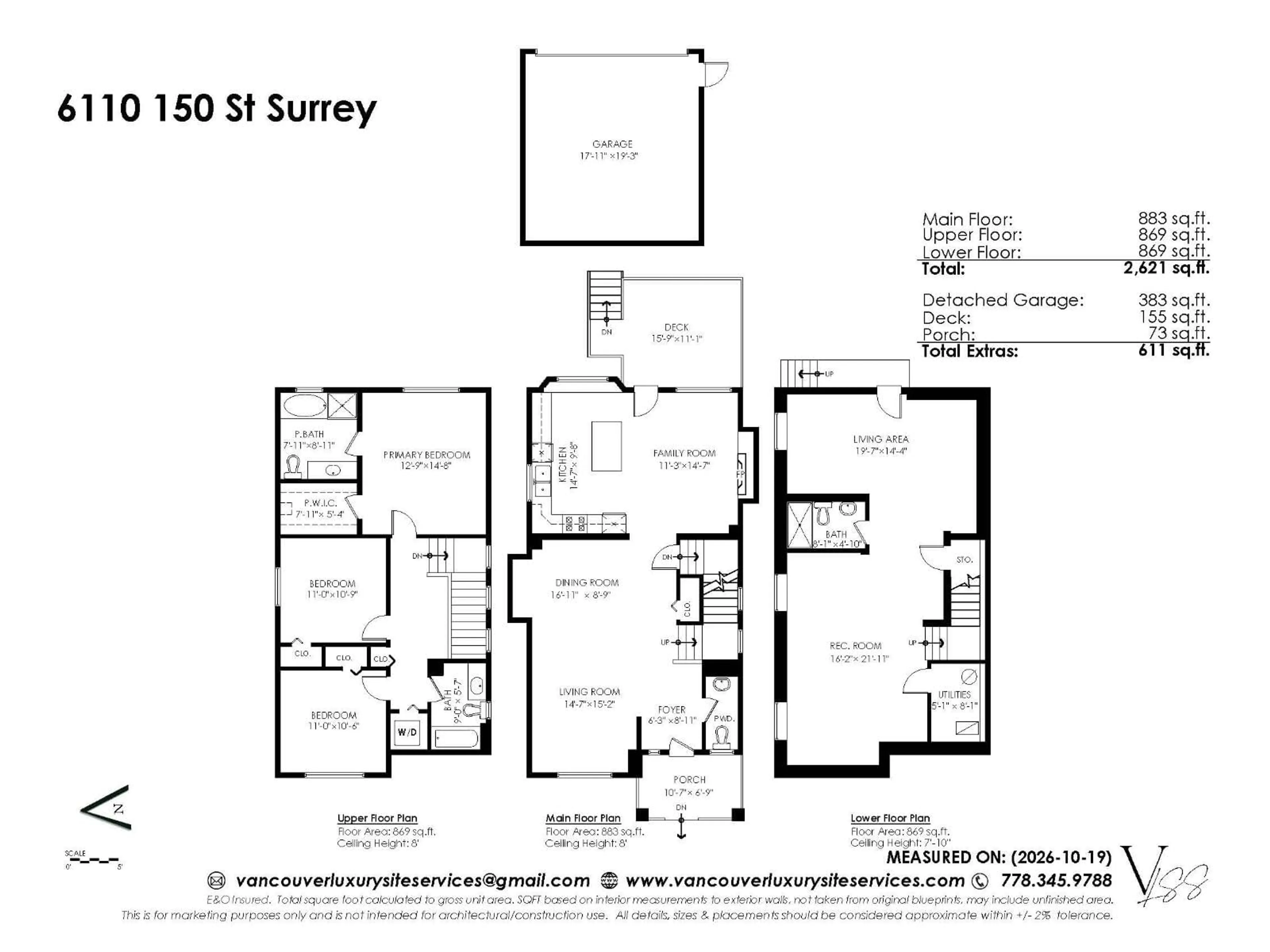 Floor plan for 6110 150 STREET, Surrey British Columbia V3S3H7