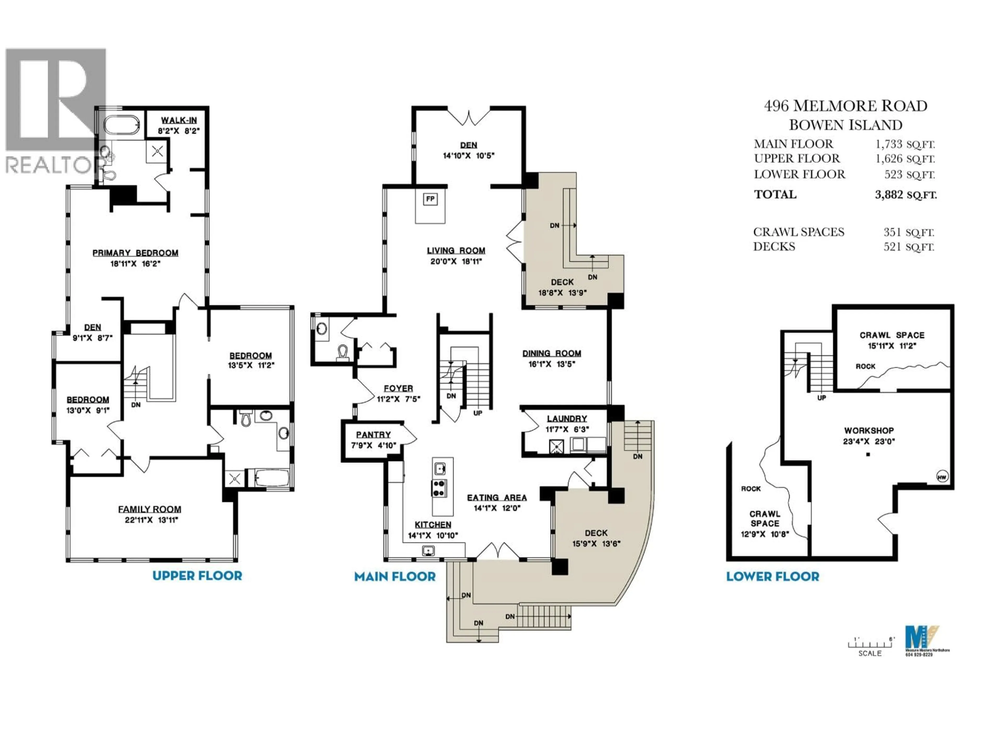 Floor plan for 496 MELMORE ROAD, Bowen Island British Columbia V0N1G1
