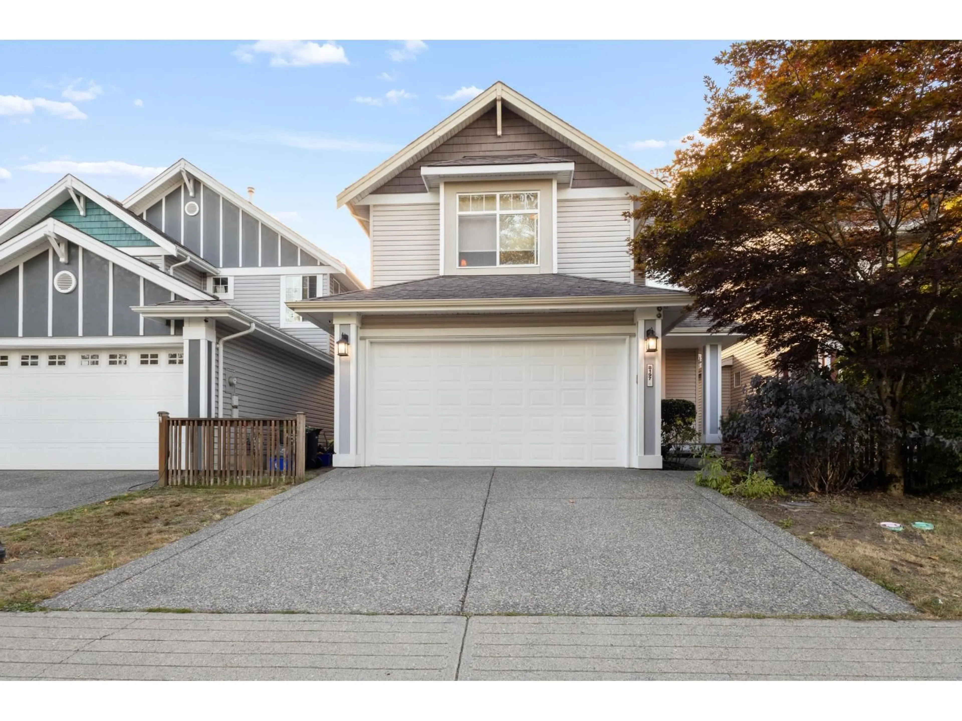 Home with vinyl exterior material, street for 8197 212 STREET, Langley British Columbia V2Y2C9