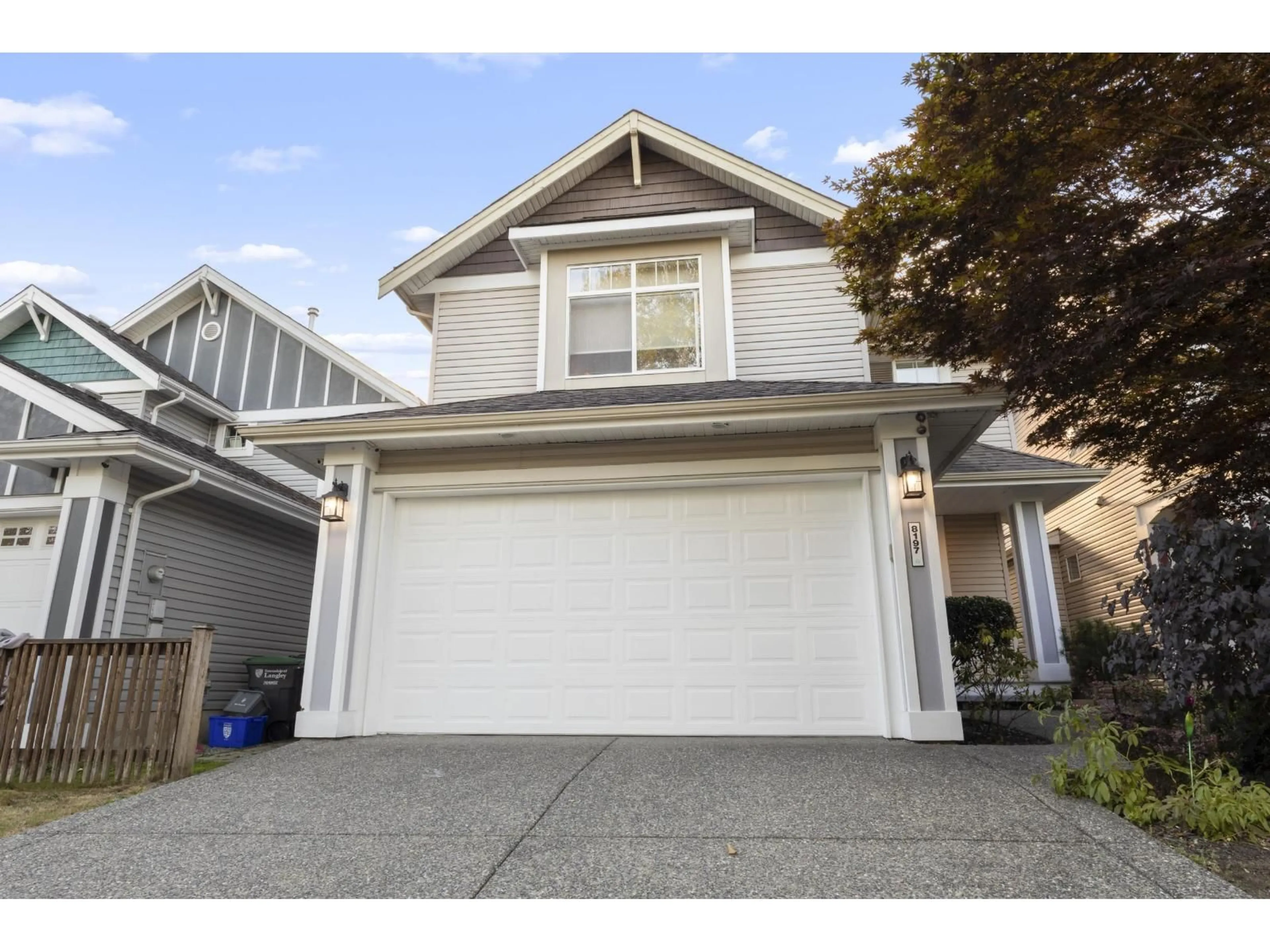Home with vinyl exterior material, street for 8197 212 STREET, Langley British Columbia V2Y2C9
