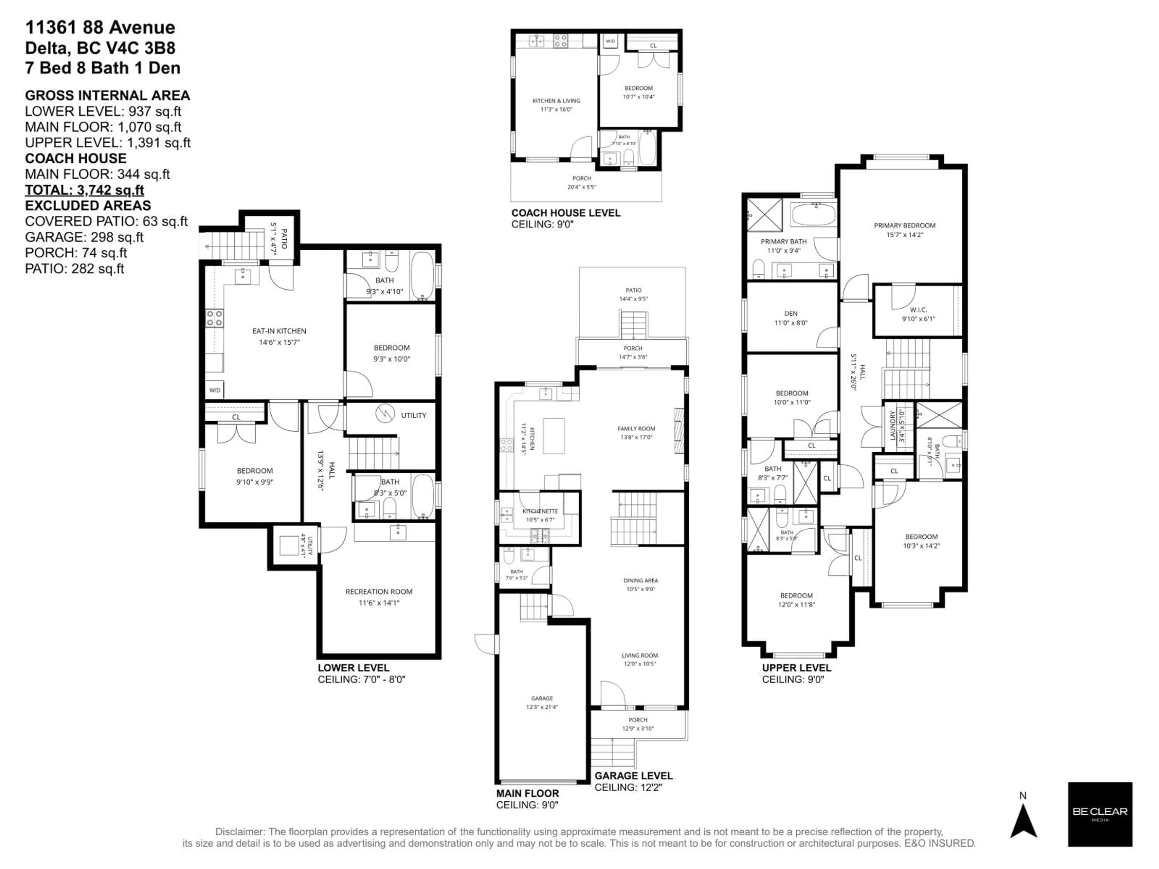 Floor plan for 11361 88 AVENUE, Delta British Columbia V4C3B8