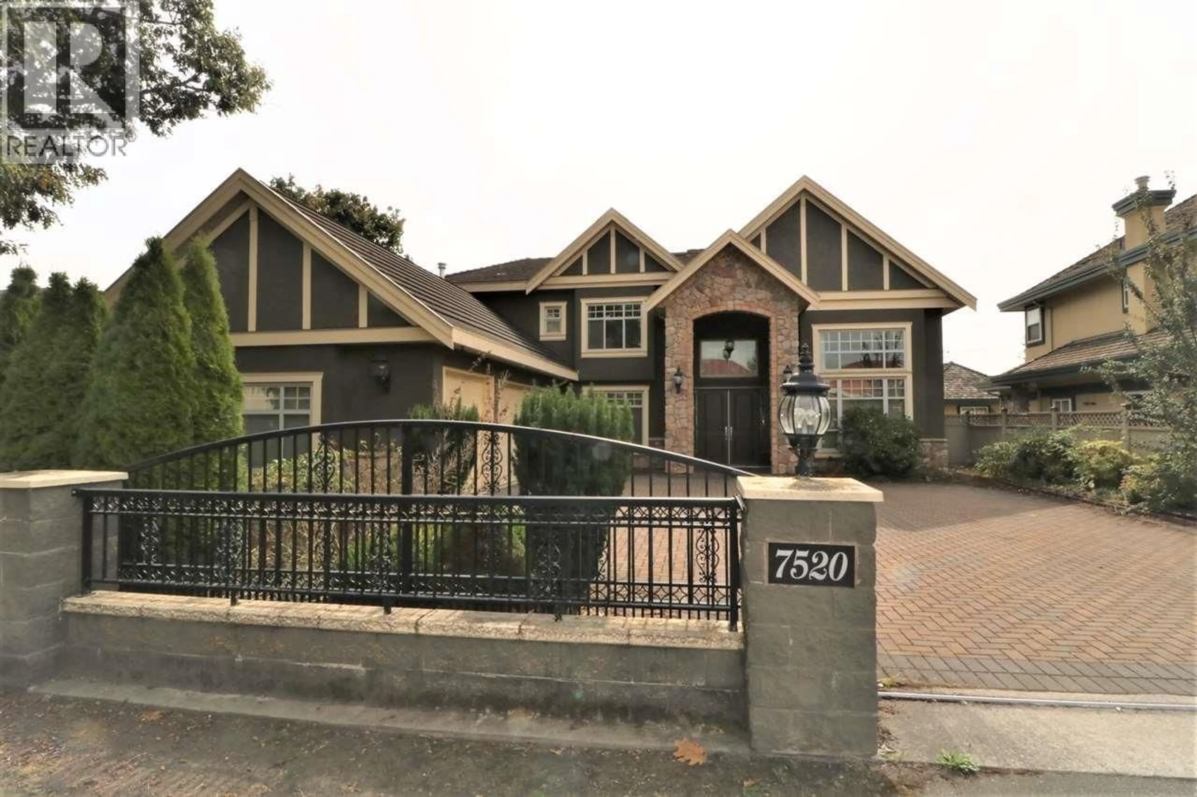 Home with brick exterior material, street for 7520 REEDER ROAD, Richmond British Columbia V7A1C3